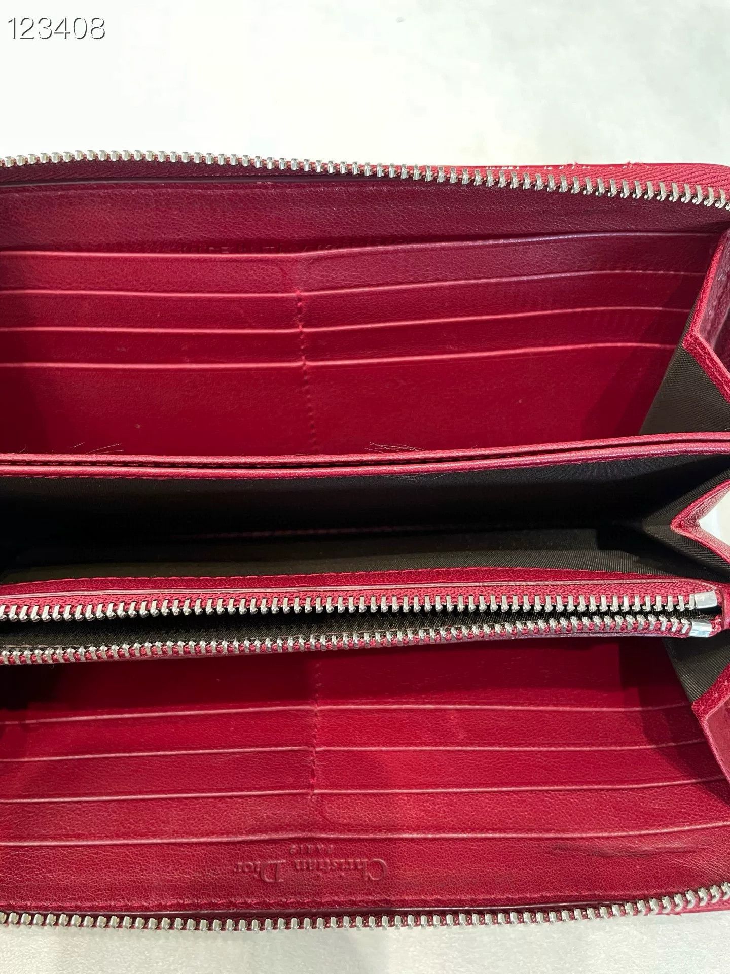 Dior Dior Red Patent Leather Wallet Size ONE SIZE - 5 Thumbnail