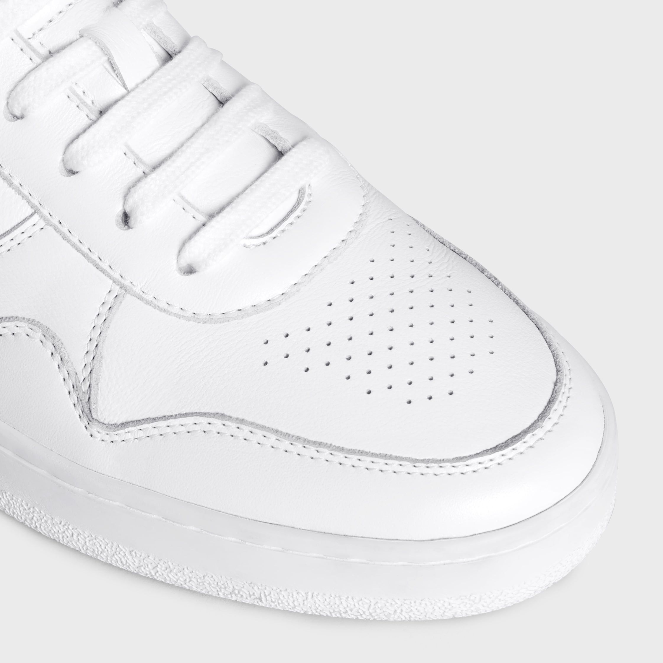 Celine celine trainer low lace-up sneaker in calfskin white Size US 12 / IT 42 - 4 Thumbnail