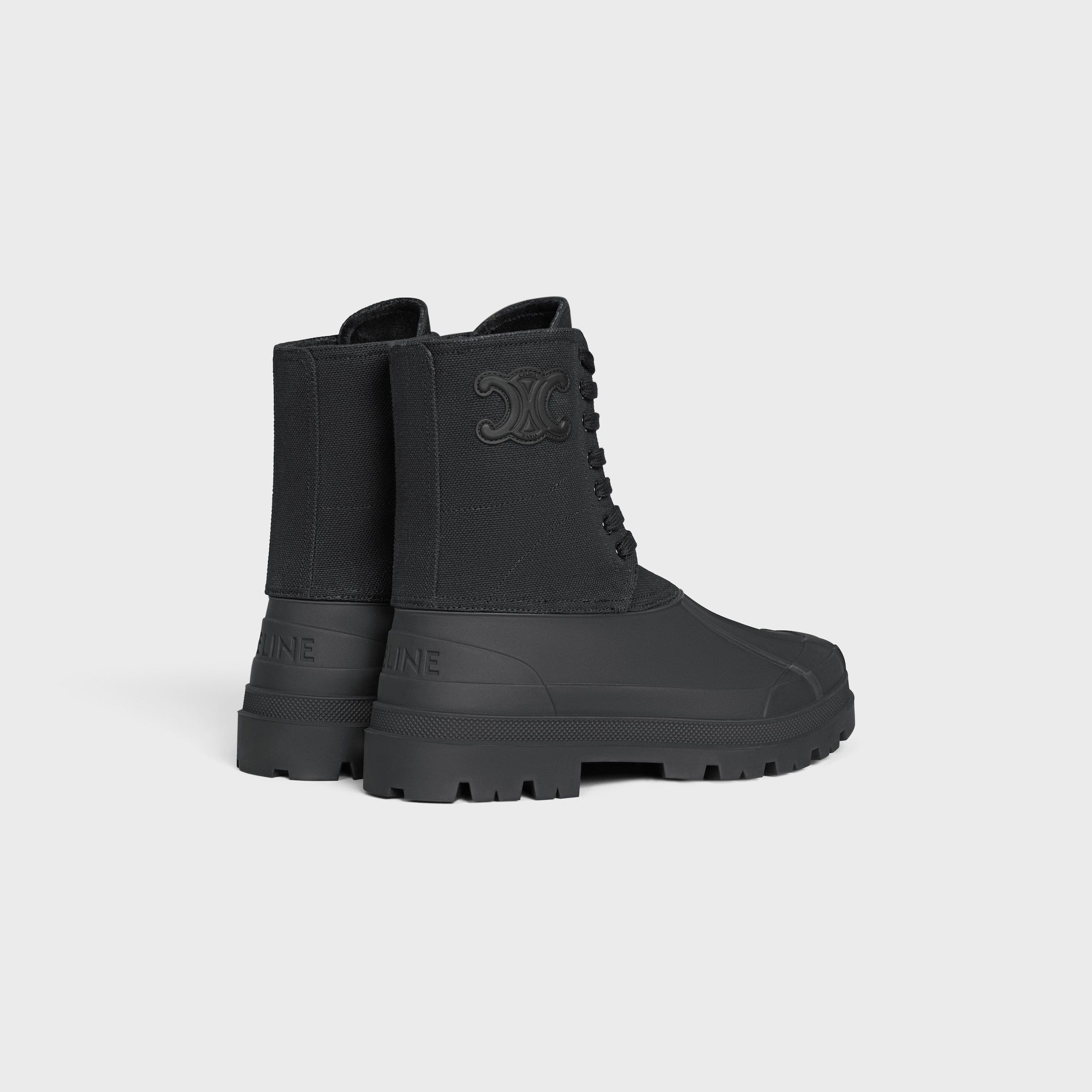 Celine celine riley lace-up boot in canvas black Size US 6 / IT 36 - 4 Thumbnail