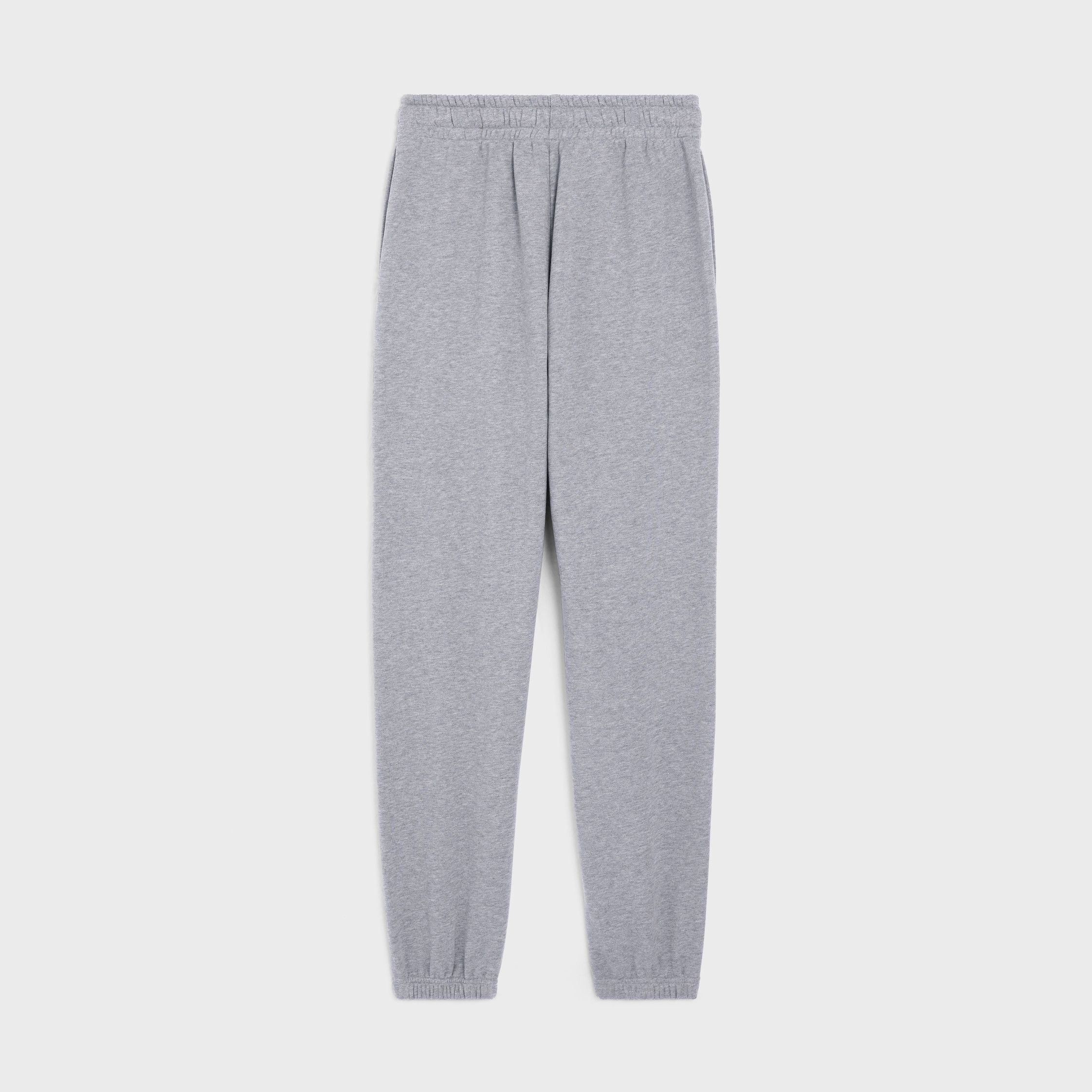 Celine celine-embroidered track pants in cotton grey Size 26" / US 2 / IT 38 - 2 Thumbnail