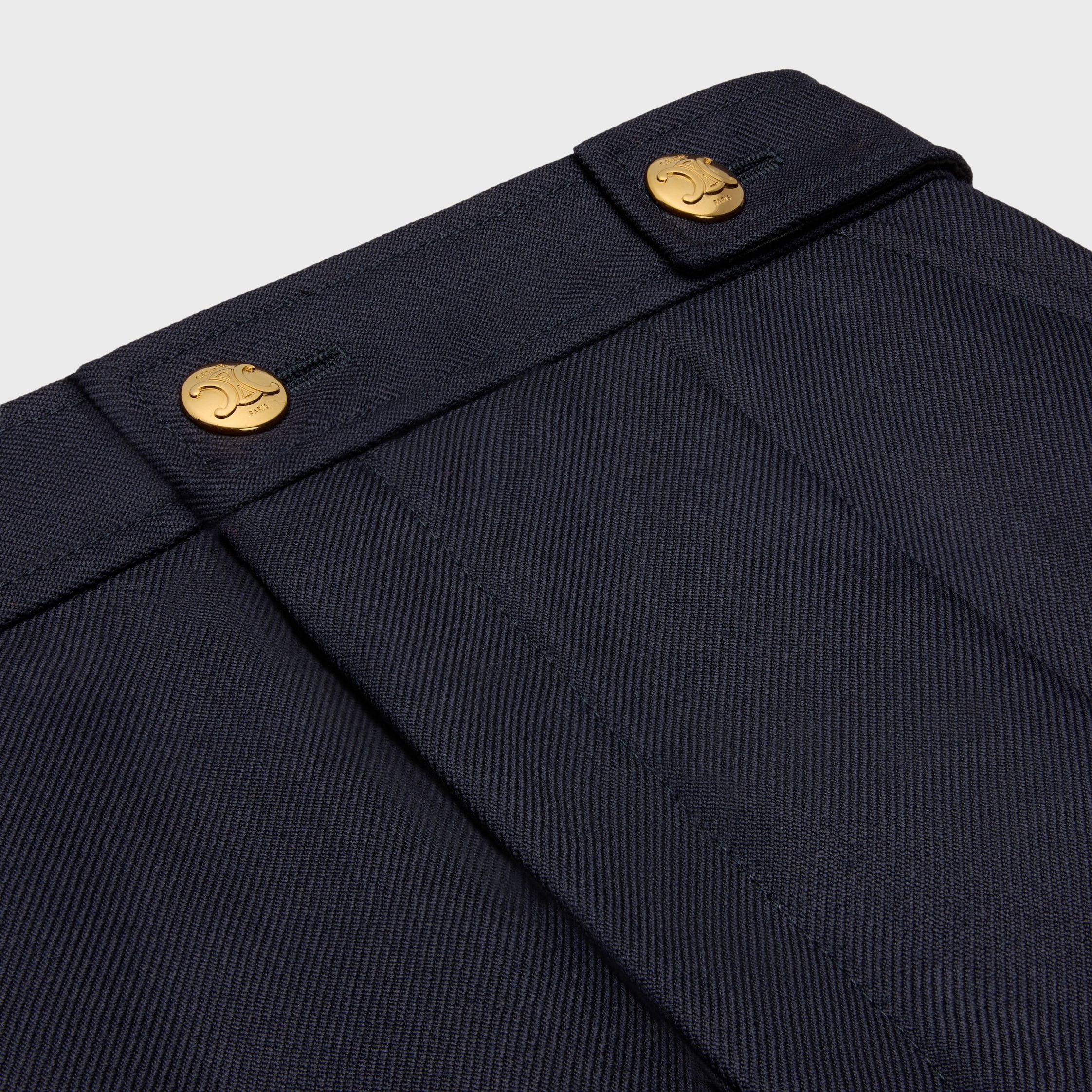 Celine taillat pants in wool gabardine navy Size 25" / US 0 / IT 36 - 3 Thumbnail