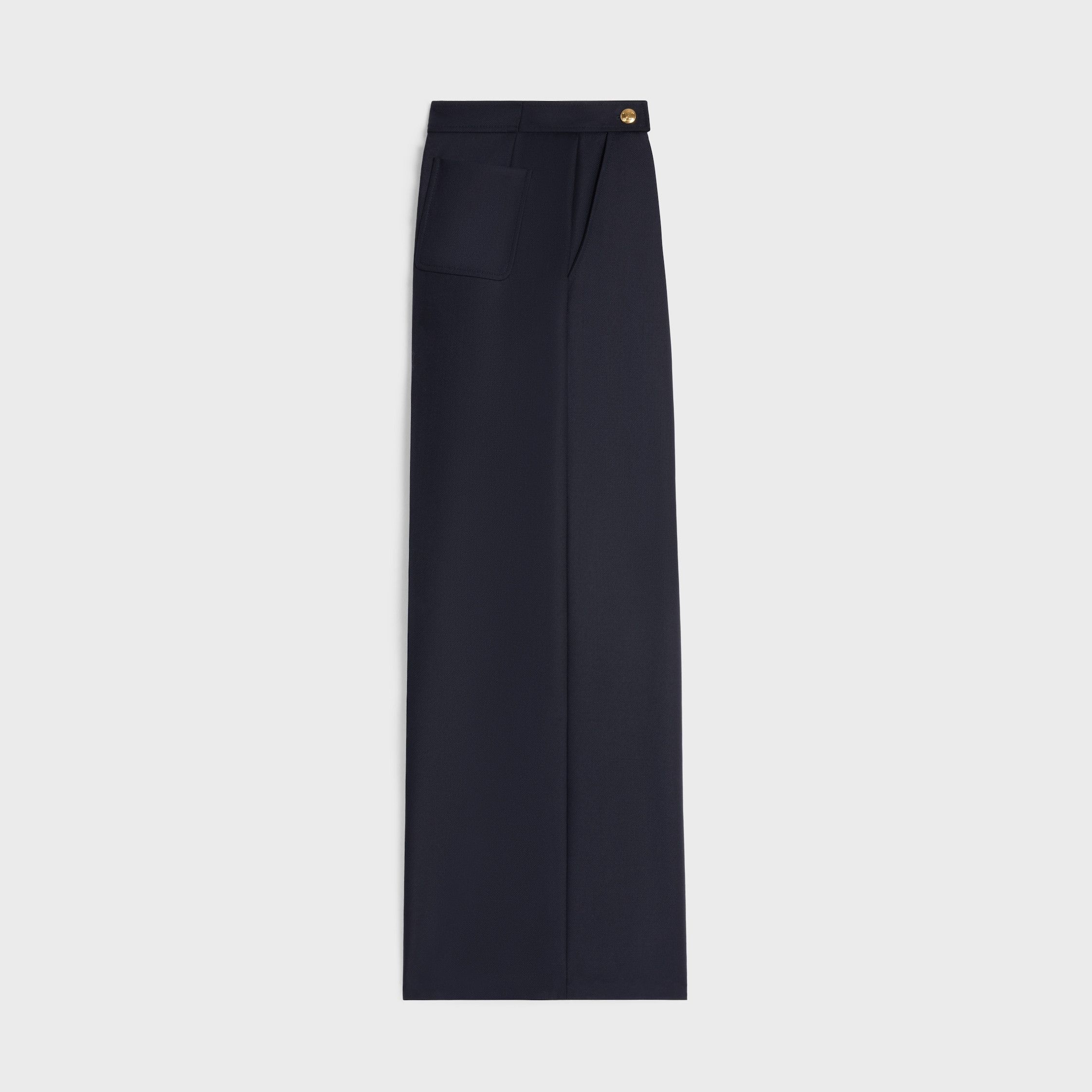Celine taillat pants in wool gabardine navy Size 26" / US 2 / IT 38 - 2 Thumbnail