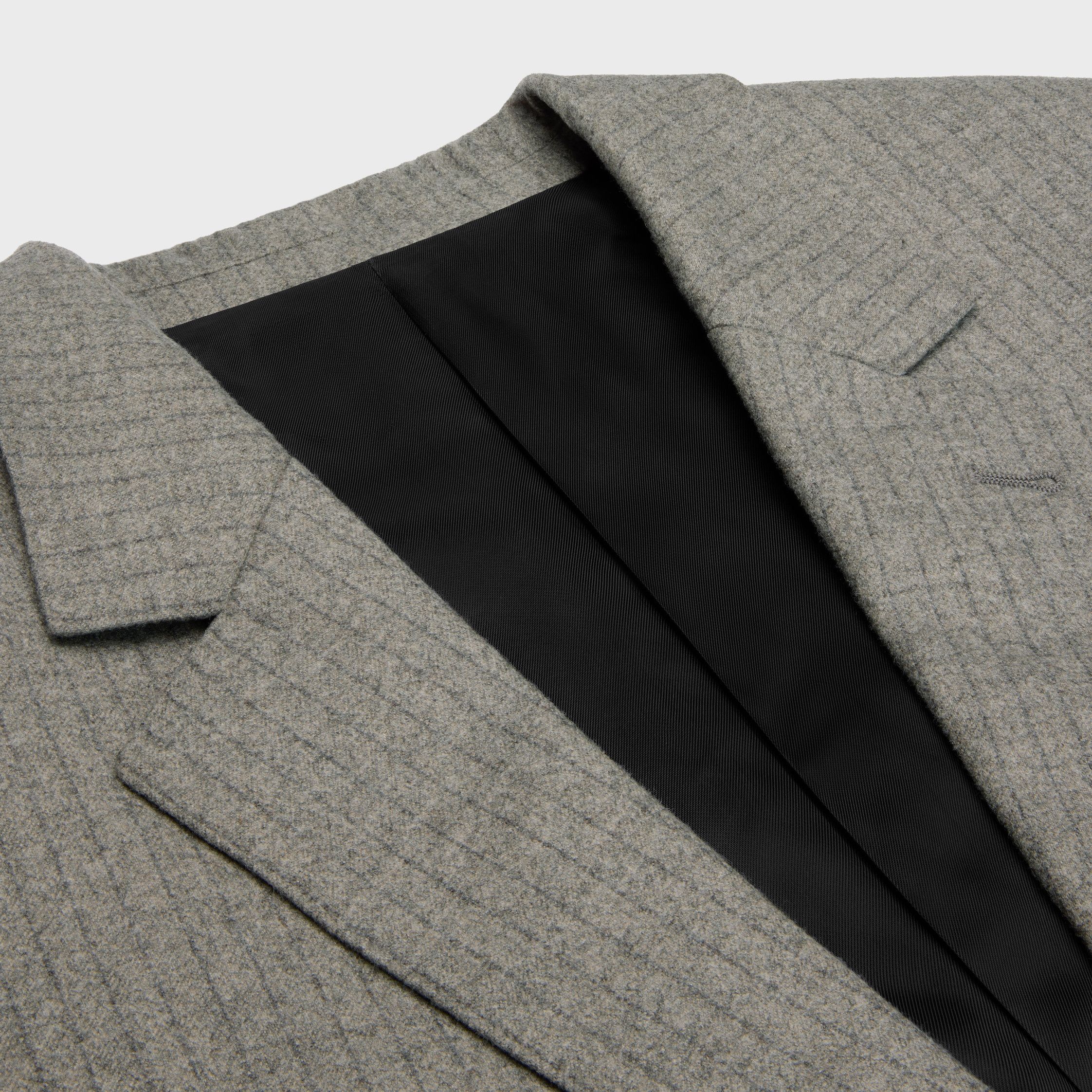 Celine bnf blazer in striped flannel grey Size XL / US 12-14 / IT 48-50 - 2 Thumbnail