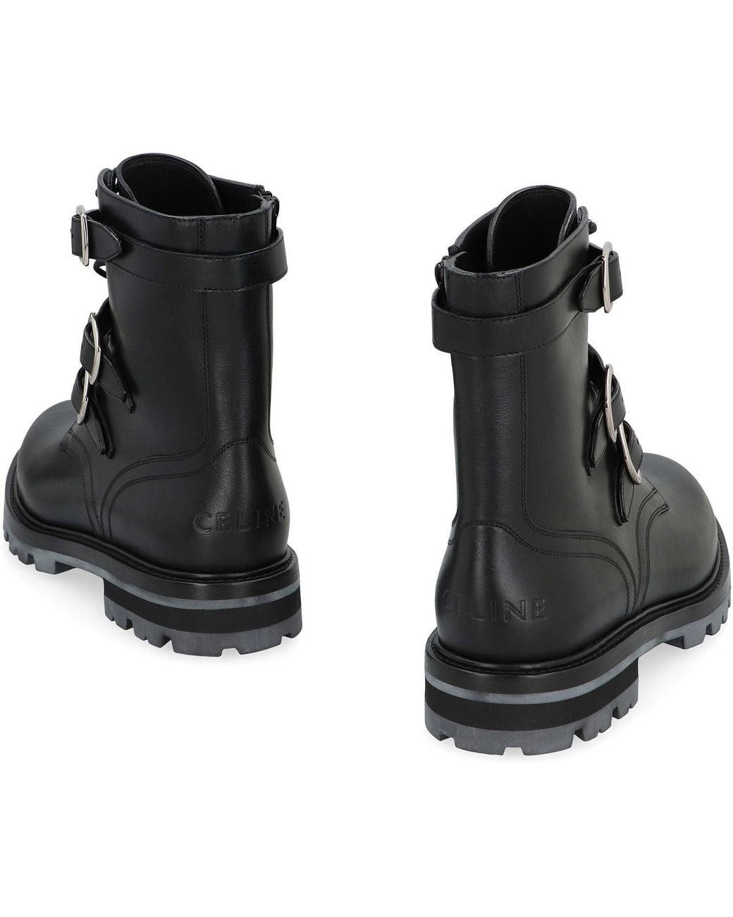 Celine celine maggie buckle zipped boot in shiny bull black Size US 7 / EU 40 - 4 Thumbnail