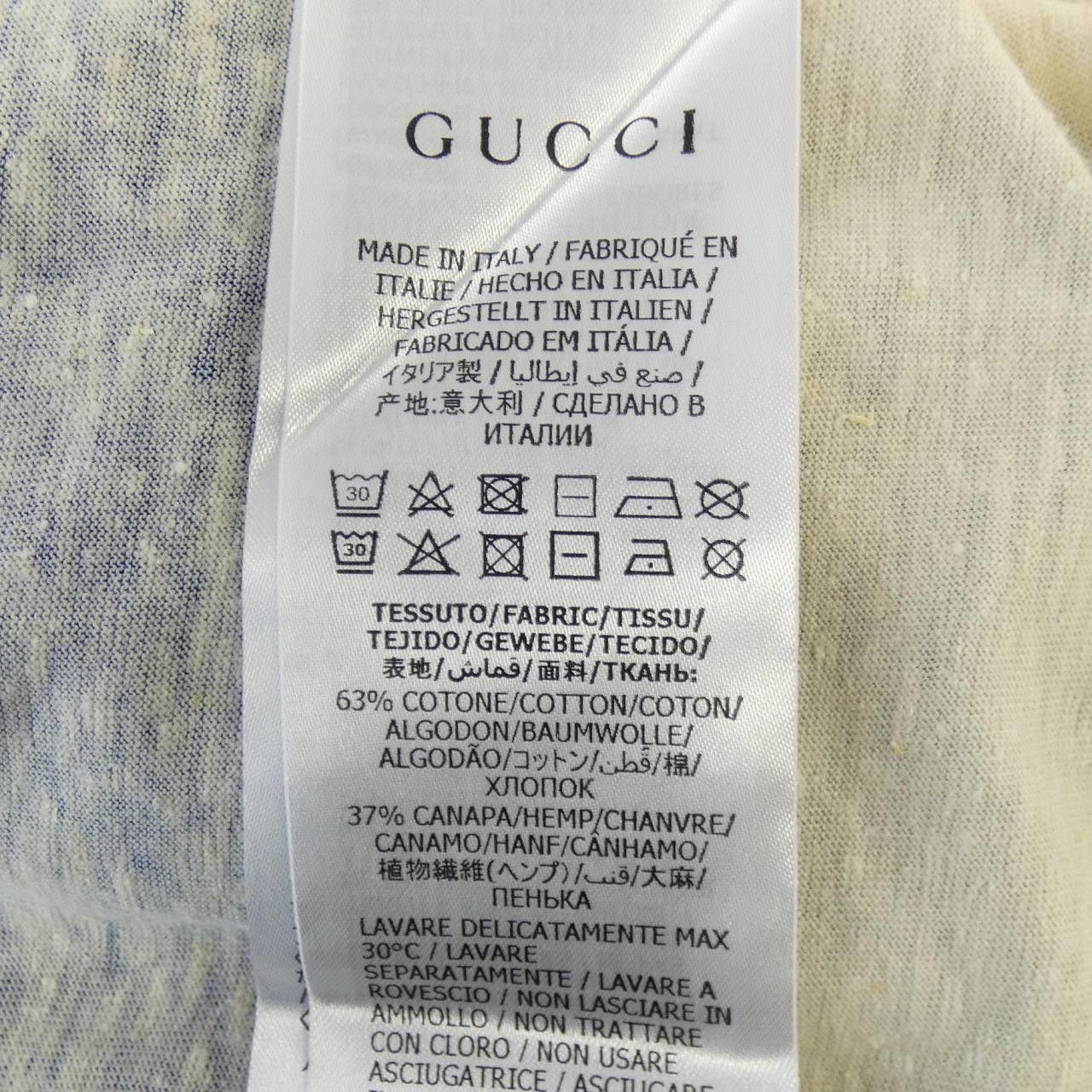 Gucci Gucci Gucci Cotton T Shirt Textile T-Shirts 604176XJB6V DUTY FREE for USA Size ONE SIZE - 3 Thumbnail