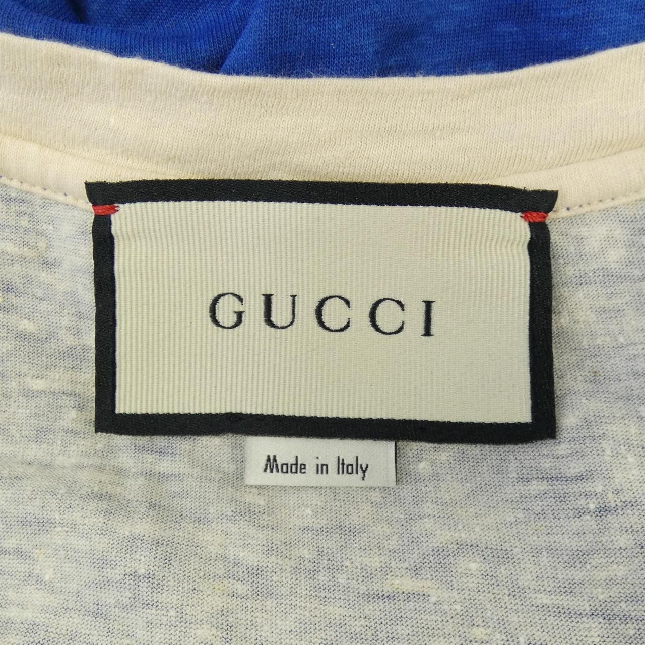 Gucci Gucci Gucci Cotton T Shirt Textile T-Shirts 604176XJB6V DUTY FREE for USA Size ONE SIZE - 4 Thumbnail