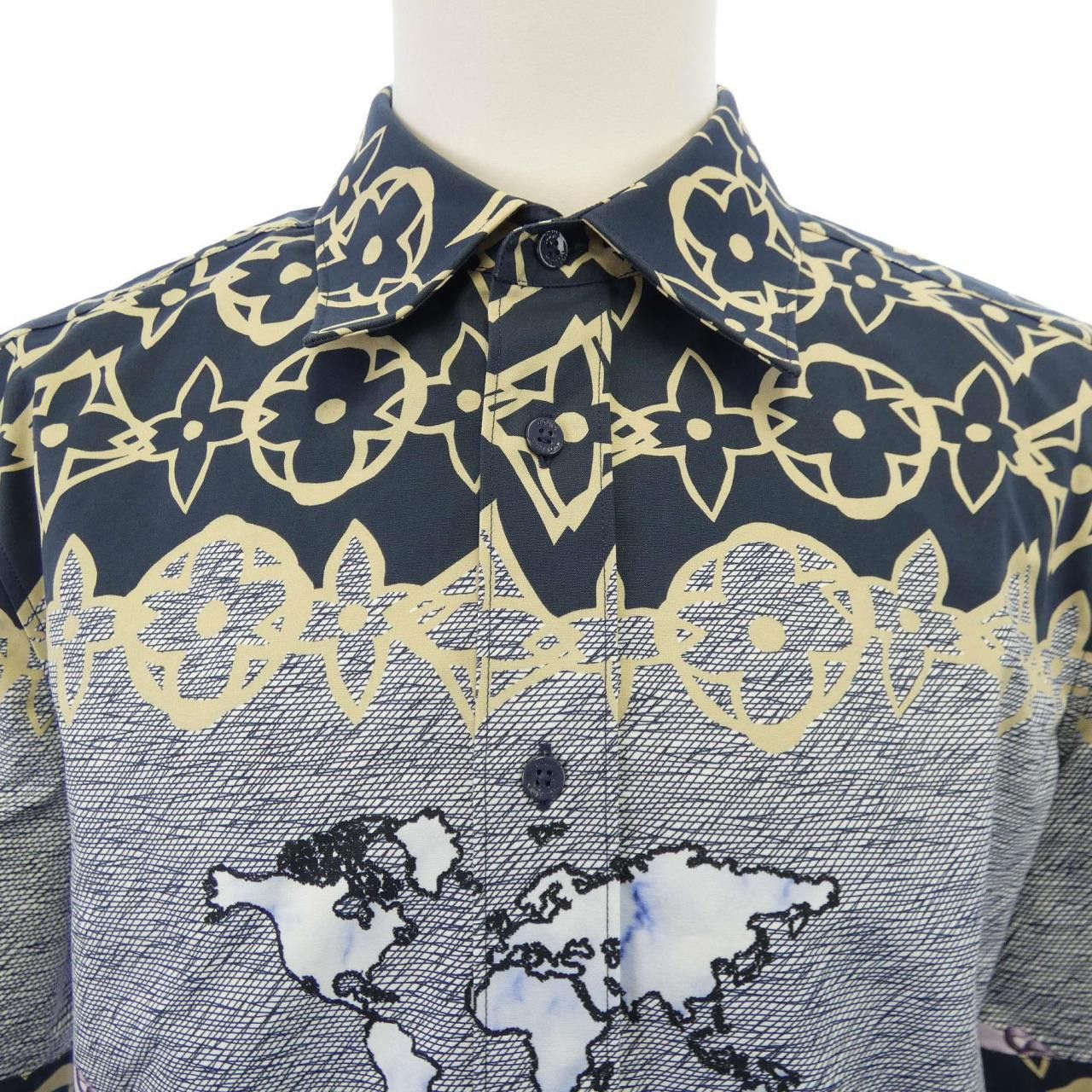 Louis Vuitton Louis Vuitton Louis Vuitton LV Wax Short Sleeve Shirt shirt Textile Tops HLS72WFS8 DUTY FREE for USA Size ONE SIZE - 5 Thumbnail
