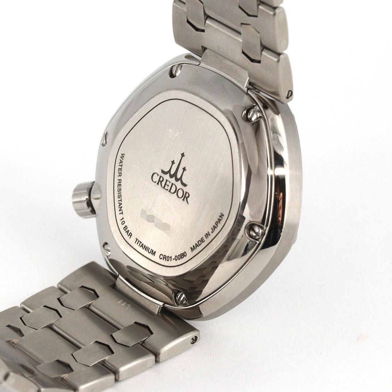 Seiko Seiko Seiko Credor Locomotive Titanium Automatic Metal Automatic CR01-00B0 DUTY FREE for USA Size ONE SIZE - 6 Thumbnail