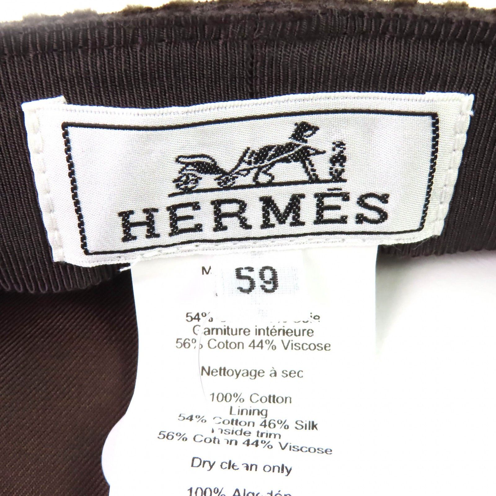 Hermes Hermes Hermes Casquette Vauban Velvet Cap 59 Textile Hats DUTY FREE for USA Size ONE SIZE - 7 Thumbnail