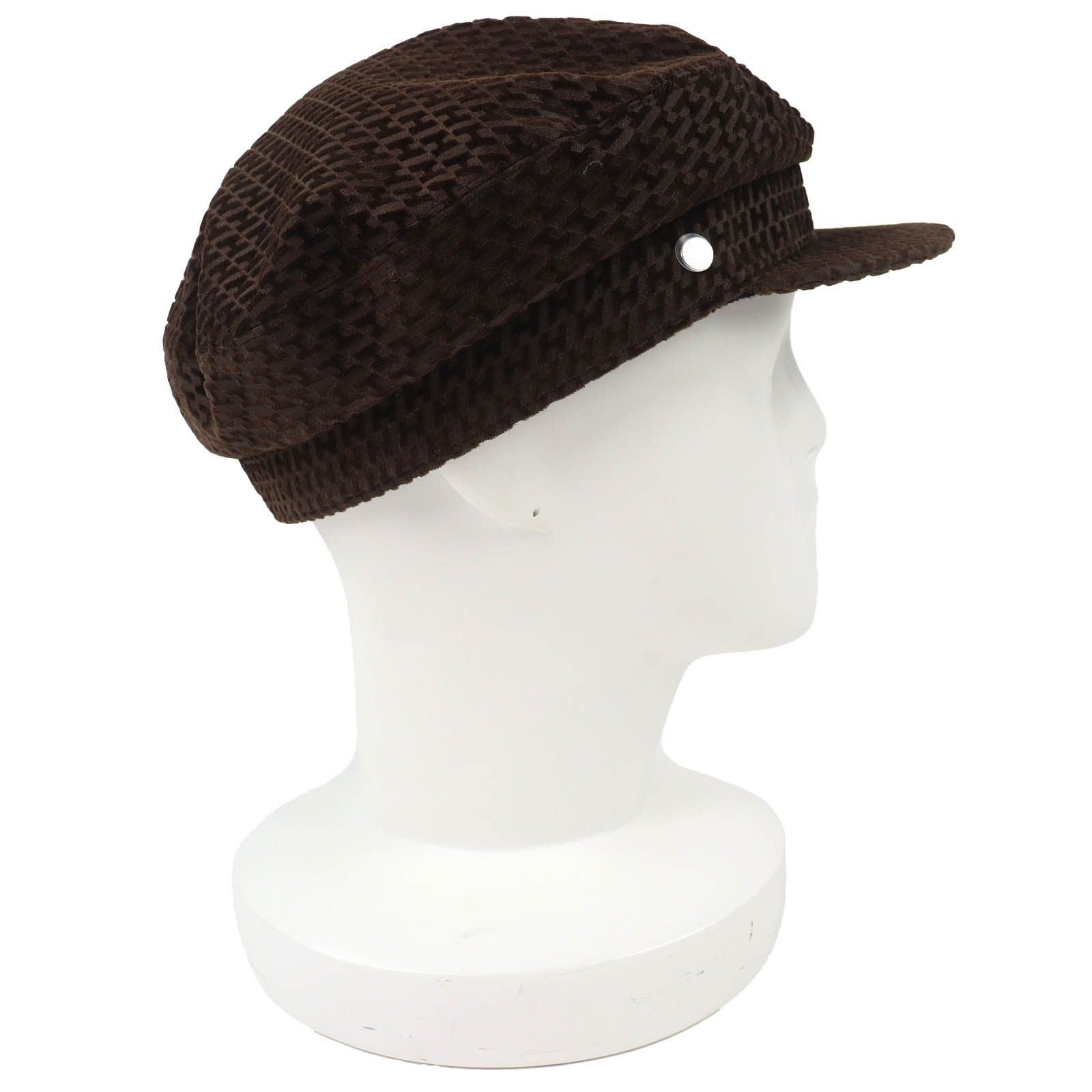 Hermes Hermes Hermes Casquette Vauban Velvet Cap 59 Textile Hats DUTY FREE for USA Size ONE SIZE - 2 Thumbnail