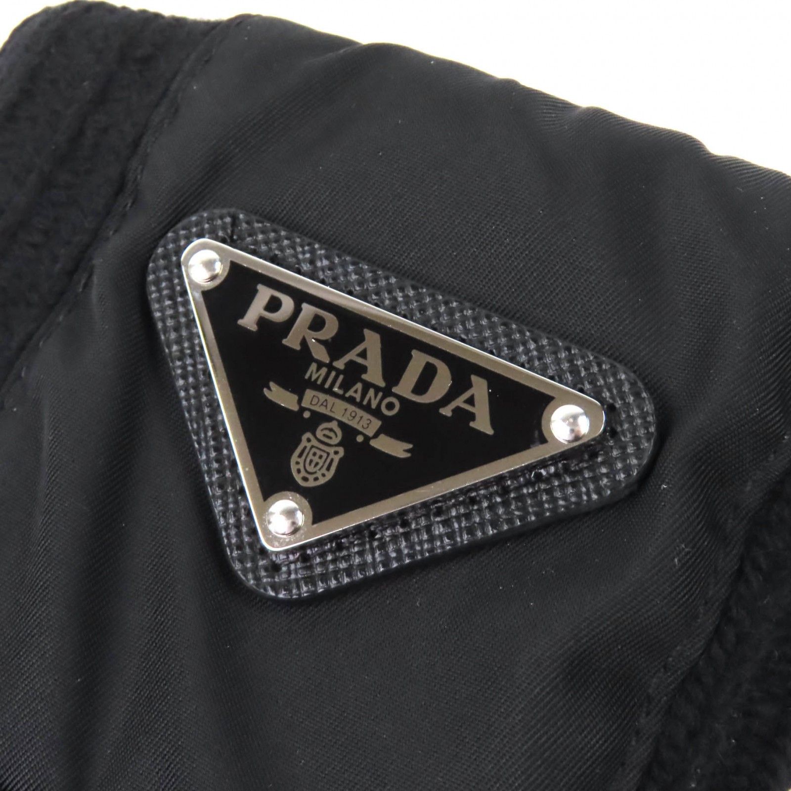 Prada Prada Prada Triangle Rib Knit Leather Gloves Textile Gloves UMK75 DUTY FREE for USA Size ONE SIZE - 5 Thumbnail