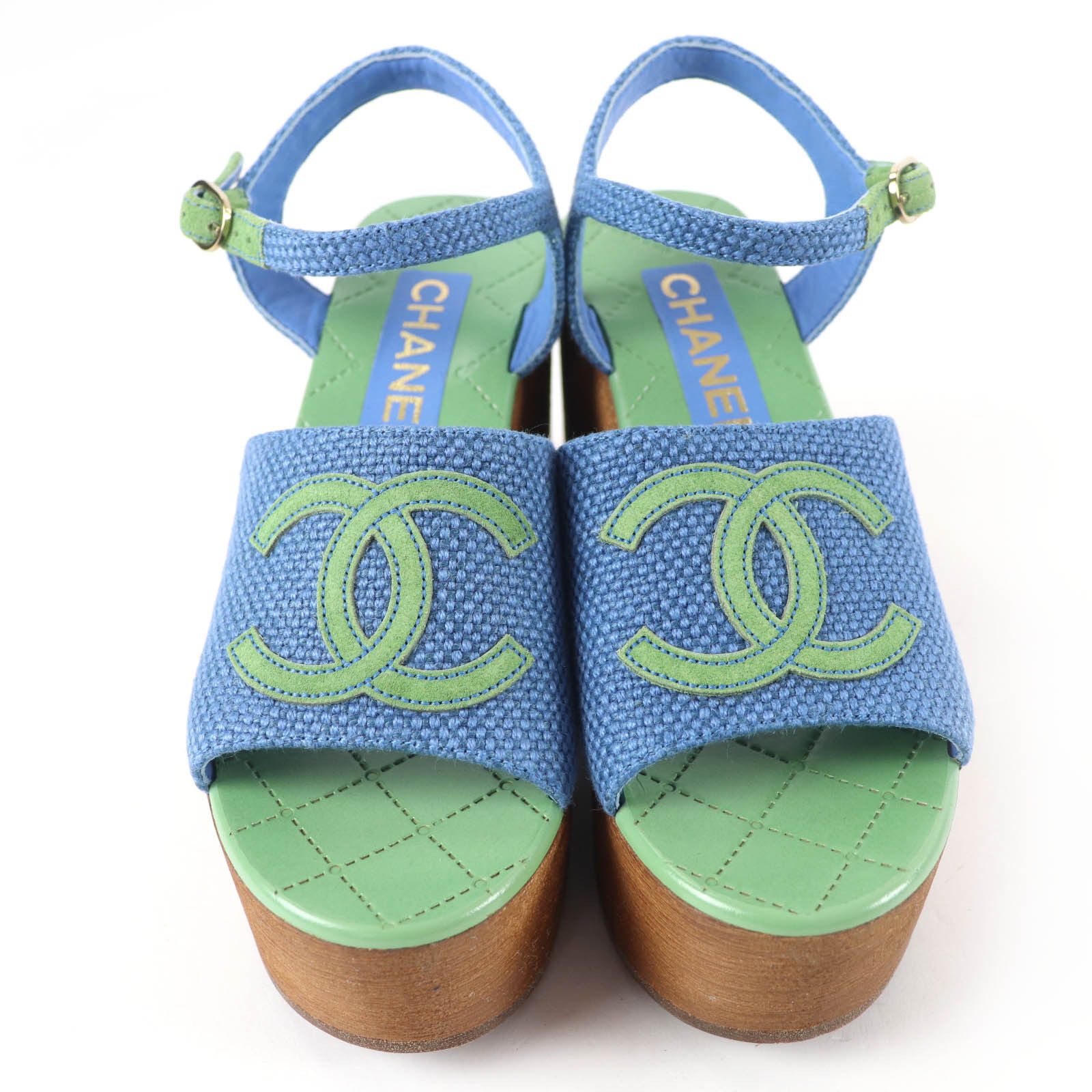 Chanel Chanel Chanel COCO Mark Wedge Sandals Others Shoes DUTY FREE for USA Size ONE SIZE - 3 Thumbnail