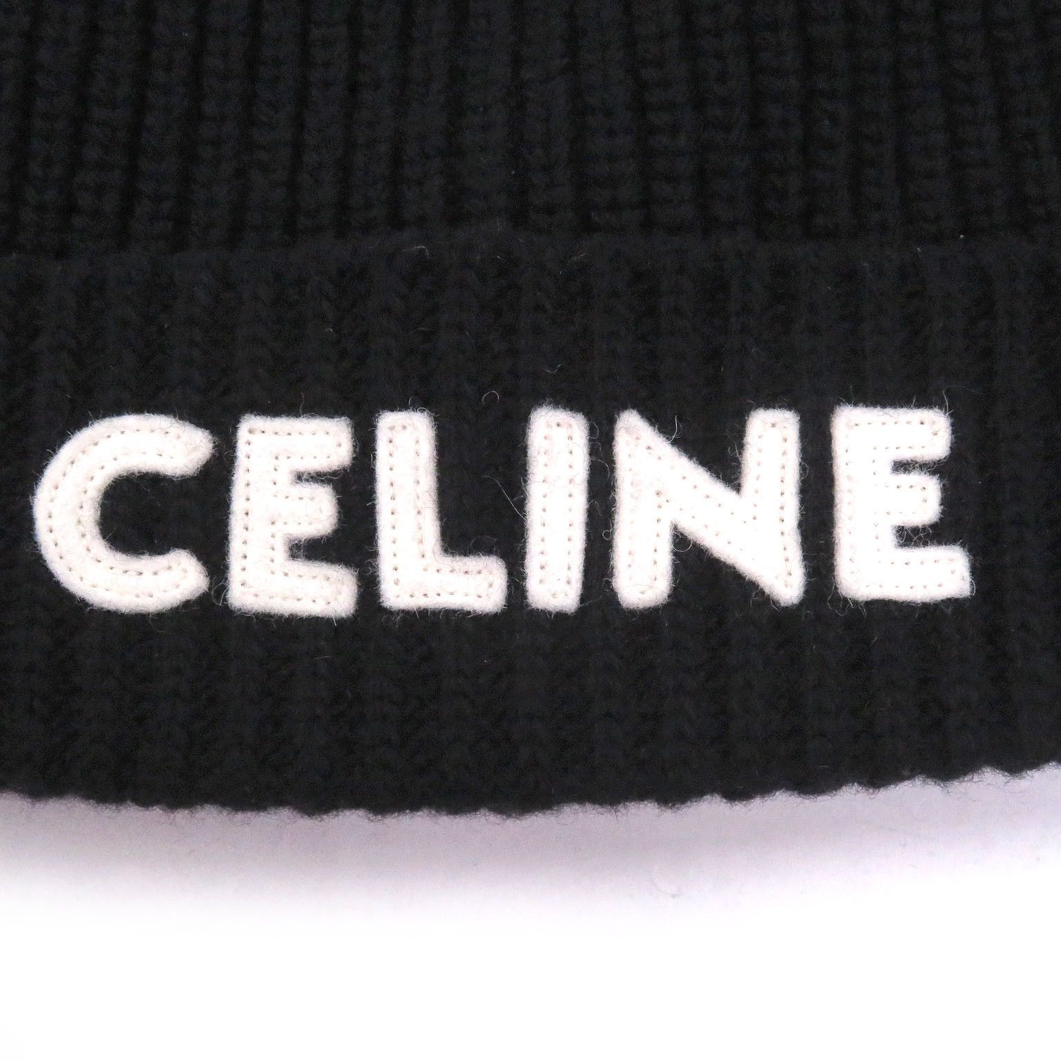 Celine Celine CELINE Wool Knit Cap Textile Hats 2A25R535Q DUTY FREE for USA Size ONE SIZE - 5 Thumbnail