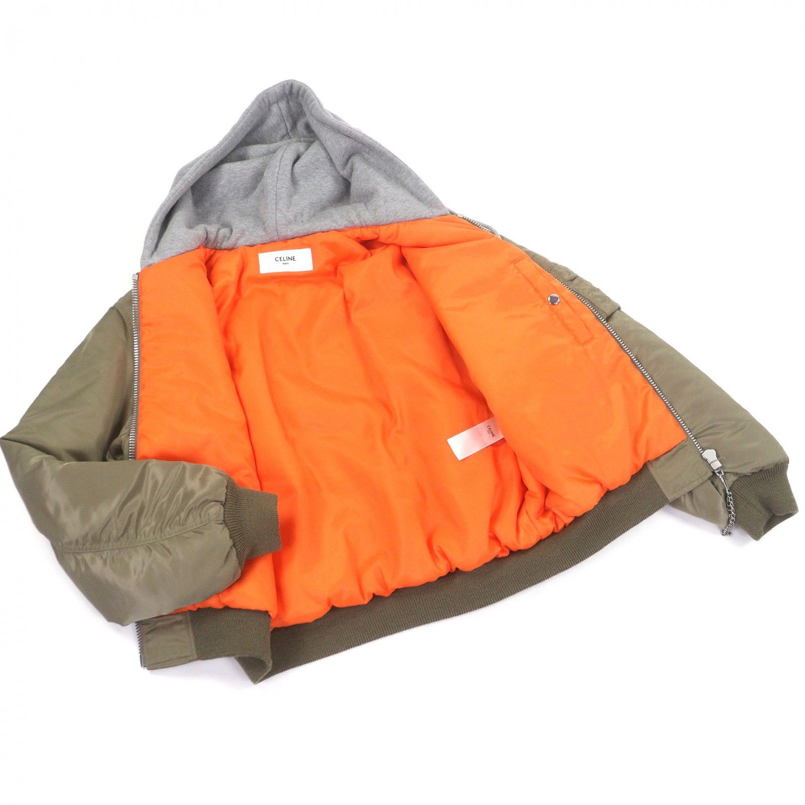 Celine Celine Celine Nylon Twill Hooded Jacket Textile Outerwear DUTY FREE for USA Size ONE SIZE - 3 Thumbnail