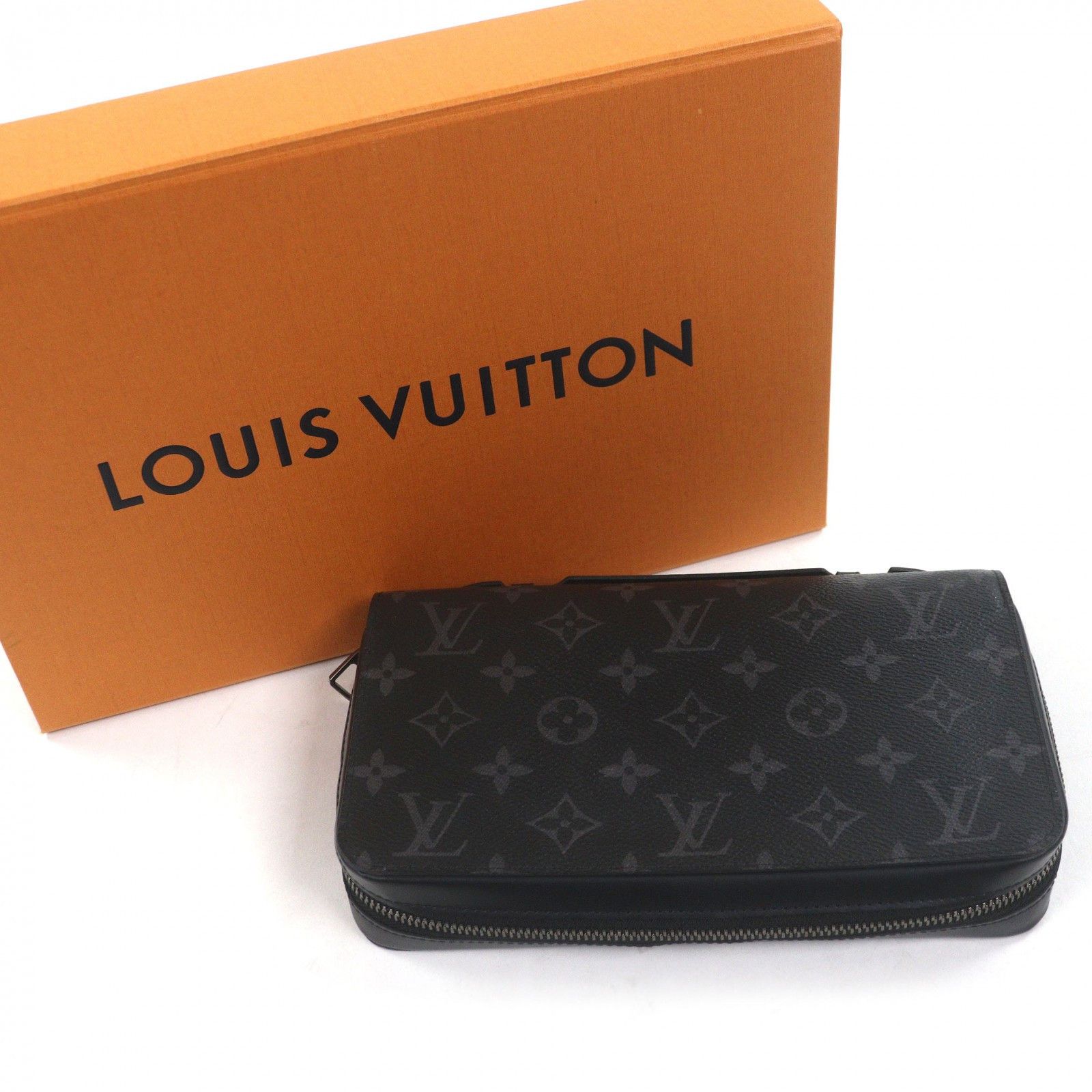 Louis Vuitton Louis Vuitton Louis Vuitton Zippy XL Monogram Eclipse Wallet Textile Long Wallet DUTY FREE for USA Size ONE SIZE - 2 Thumbnail