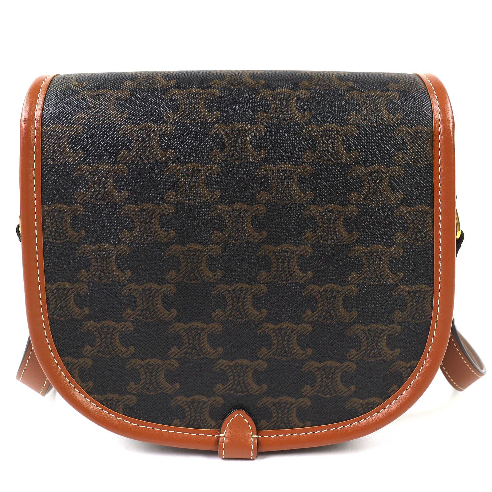 Celine Celine CELINE Folco Triomphe canvas shoulder bag Textile Shoulder Bag DUTY FREE for USA Size ONE SIZE - 3 Thumbnail