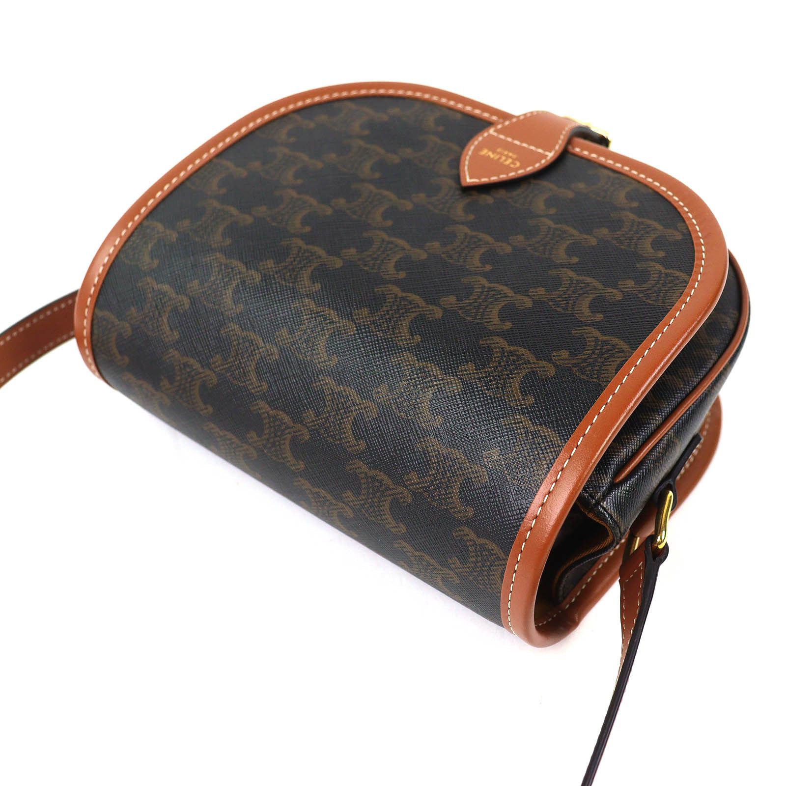 Celine Celine CELINE Folco Triomphe canvas shoulder bag Textile Shoulder Bag DUTY FREE for USA Size ONE SIZE - 5 Thumbnail