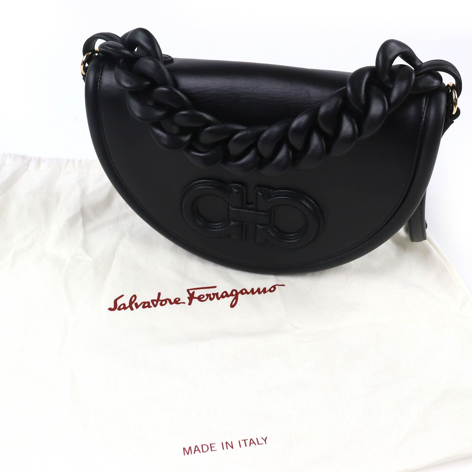 Salvatore Ferragamo Salvatore Ferragamo Salvatore Ferragamo AURA leather 2way shoulder bag Leather Shoulder Bag DUTY FREE for USA Size ONE SIZE - 2 Thumbnail