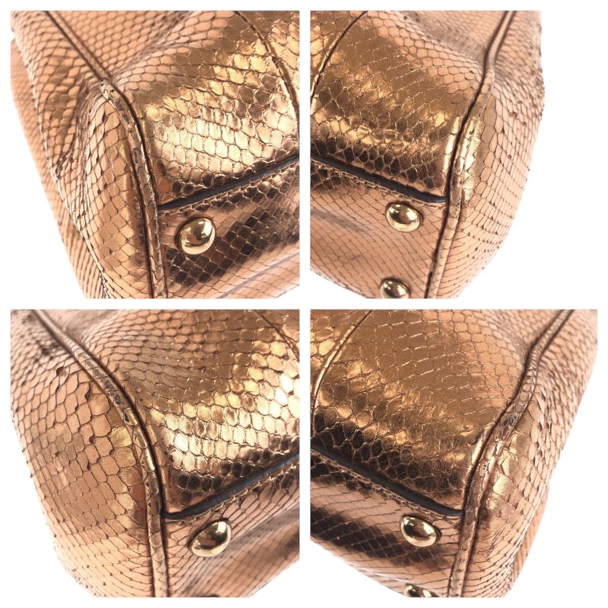 Gucci Gucci Gucci Bamboo Shopper Small Python 2way bag Leather Tote Bag 336032 DUTY FREE for USA Size ONE SIZE - 3 Thumbnail