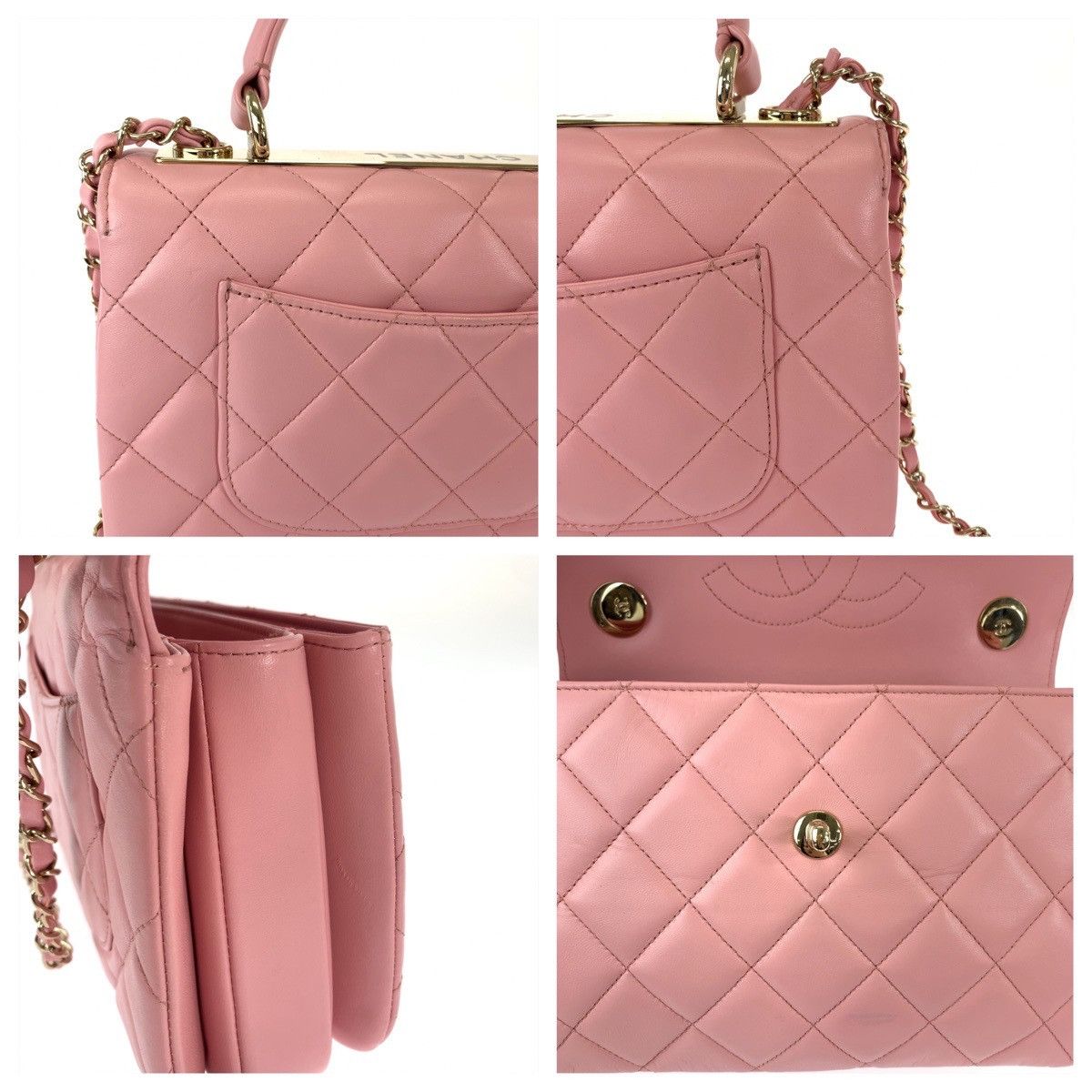 Chanel Chanel Chanel Matelasse Lambskin 2way Chain Bag Leather Shoulder Bag DUTY FREE for USA Size ONE SIZE - 5 Thumbnail