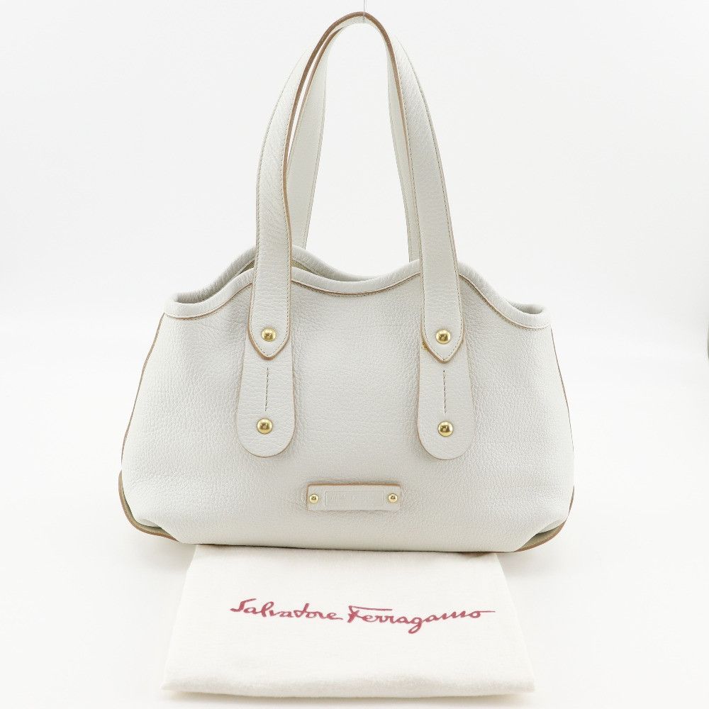 Salvatore Ferragamo Salvatore Ferragamo Salvatore Ferragamo Calf Tote Bag Leather Tote Bag AU-217286 DUTY FREE for USA Size ONE SIZE - 18 Thumbnail