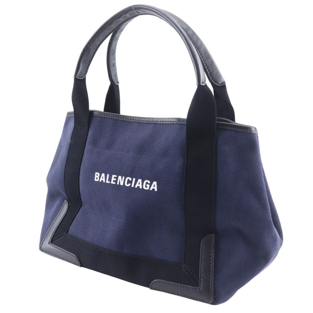Balenciaga Balenciaga Balenciaga Navy Cabas Canvas Tote Bag Textile Tote Bag 339933 DUTY FREE for USA Size ONE SIZE - 2 Thumbnail