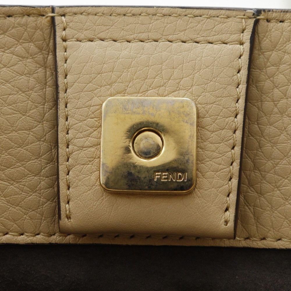 Fendi Fendi Fendi FF Tote Small Calf Handbag Leather Handbag 8BH367 DUTY FREE for USA Size ONE SIZE - 12 Thumbnail