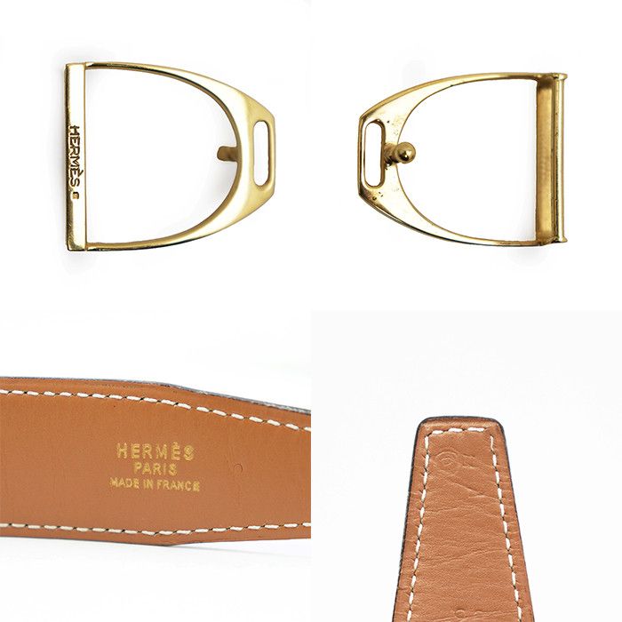 Hermes Hermes Hermes Leather Belt Leather Belt P DUTY FREE for USA Size ONE SIZE - 3 Thumbnail