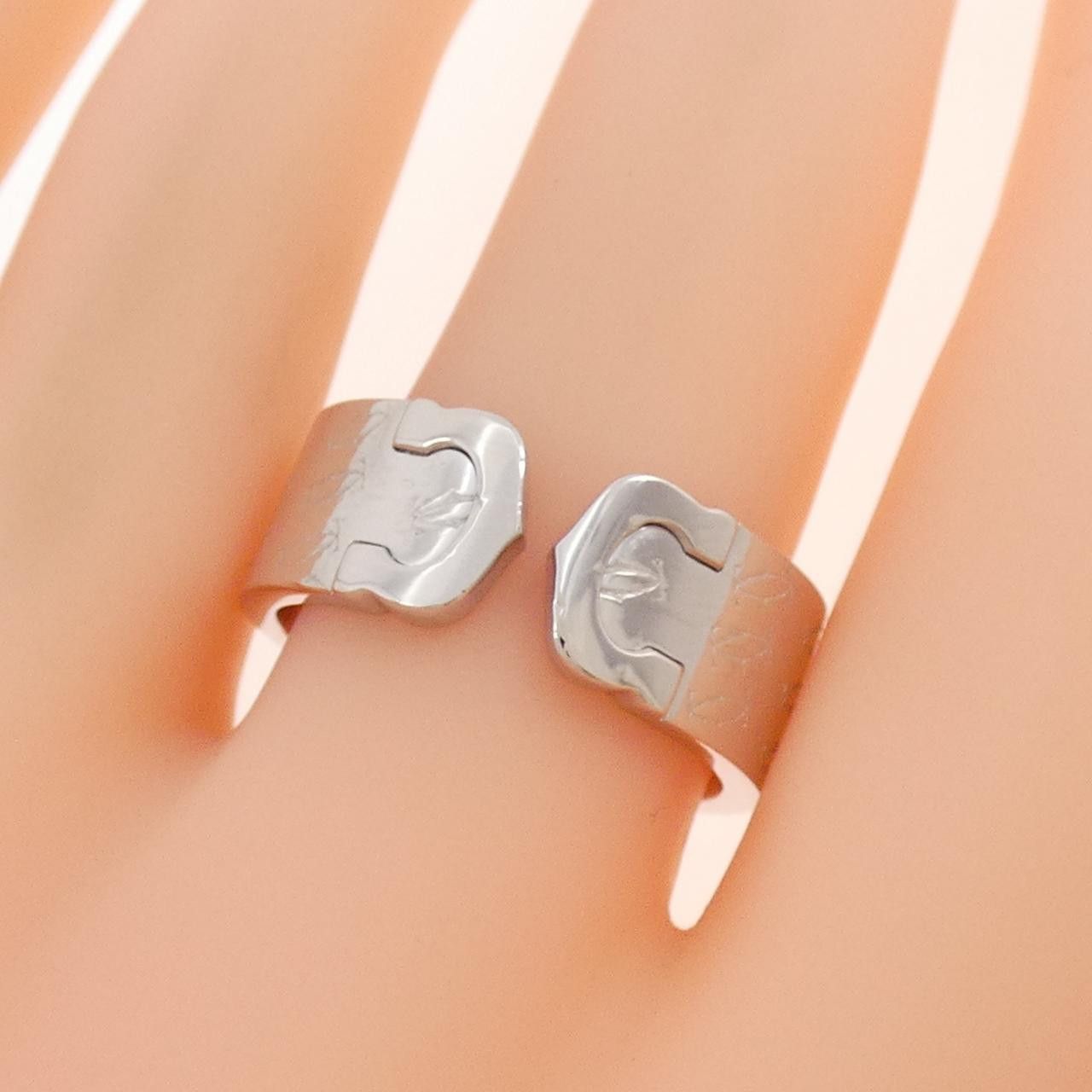 Cartier Cartier Cartier C2 Au750 White Gold Limited Ring Size 17 Precious Metal Ring B40410 DUTY FREE for USA Size ONE SIZE - 5 Thumbnail