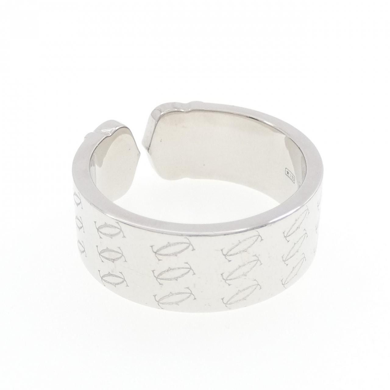 Cartier Cartier Cartier C2 Au750 White Gold Limited Ring Size 17 Precious Metal Ring B40410 DUTY FREE for USA Size ONE SIZE - 3 Thumbnail