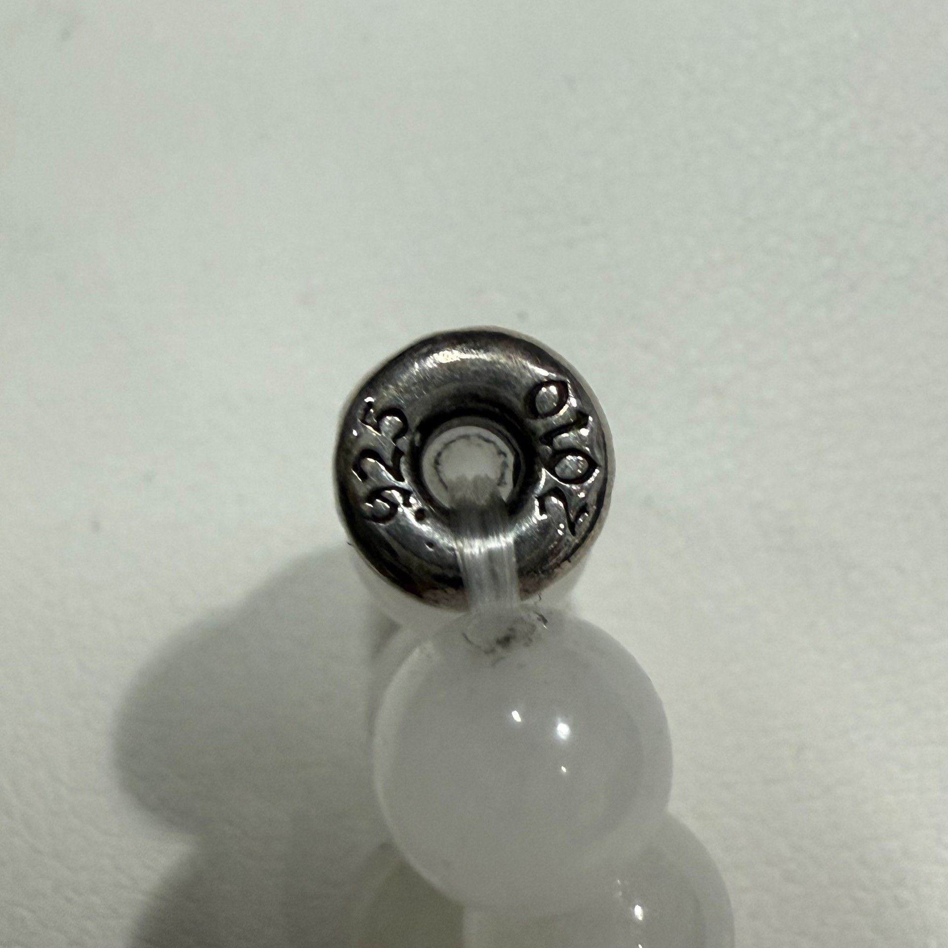 Chrome Hearts Chrome Hearts White Agate Silver Cross Bracelet Size ONE SIZE - 7 Thumbnail