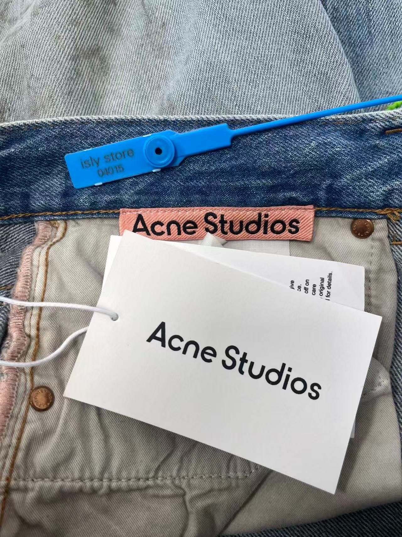 Acne Studios Acne Studios Distressed Wide-Leg Denim Jeans Size US 32 / EU 48 - 5 Thumbnail