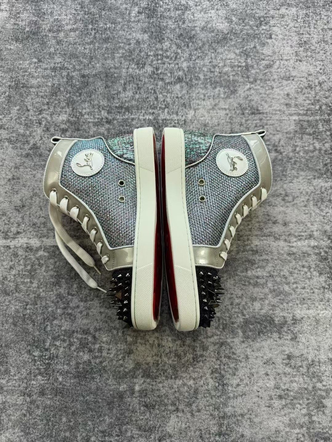 Christian Louboutin Christian Louboutin High-Top Star Rivet Sneakers Size US 6.5 / EU 39-40 - 4 Thumbnail