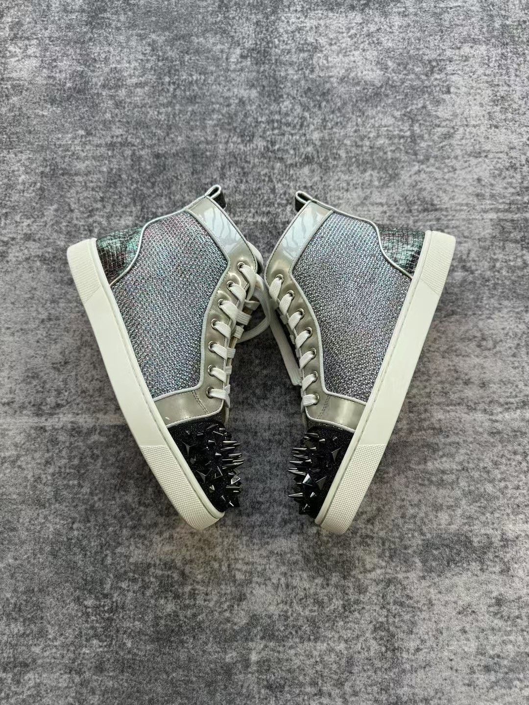 Christian Louboutin Christian Louboutin High-Top Star Rivet Sneakers Size US 6.5 / EU 39-40 - 3 Thumbnail