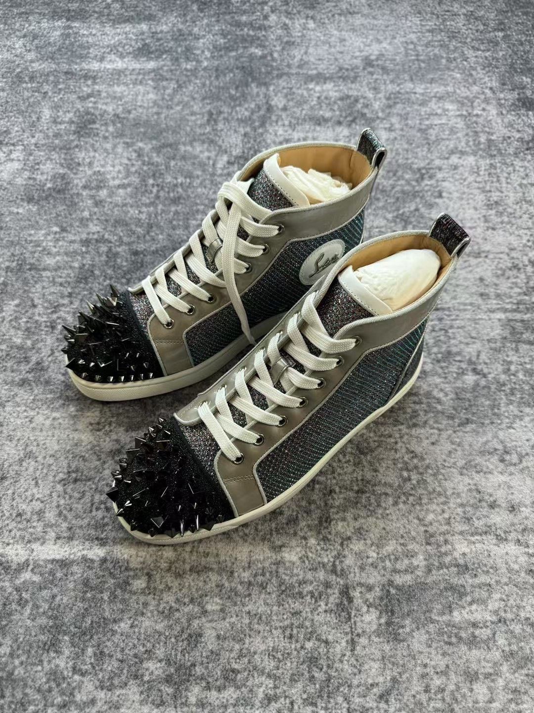 Christian Louboutin Christian Louboutin High-Top Star Rivet Sneakers Size US 6.5 / EU 39-40 - 2 Thumbnail