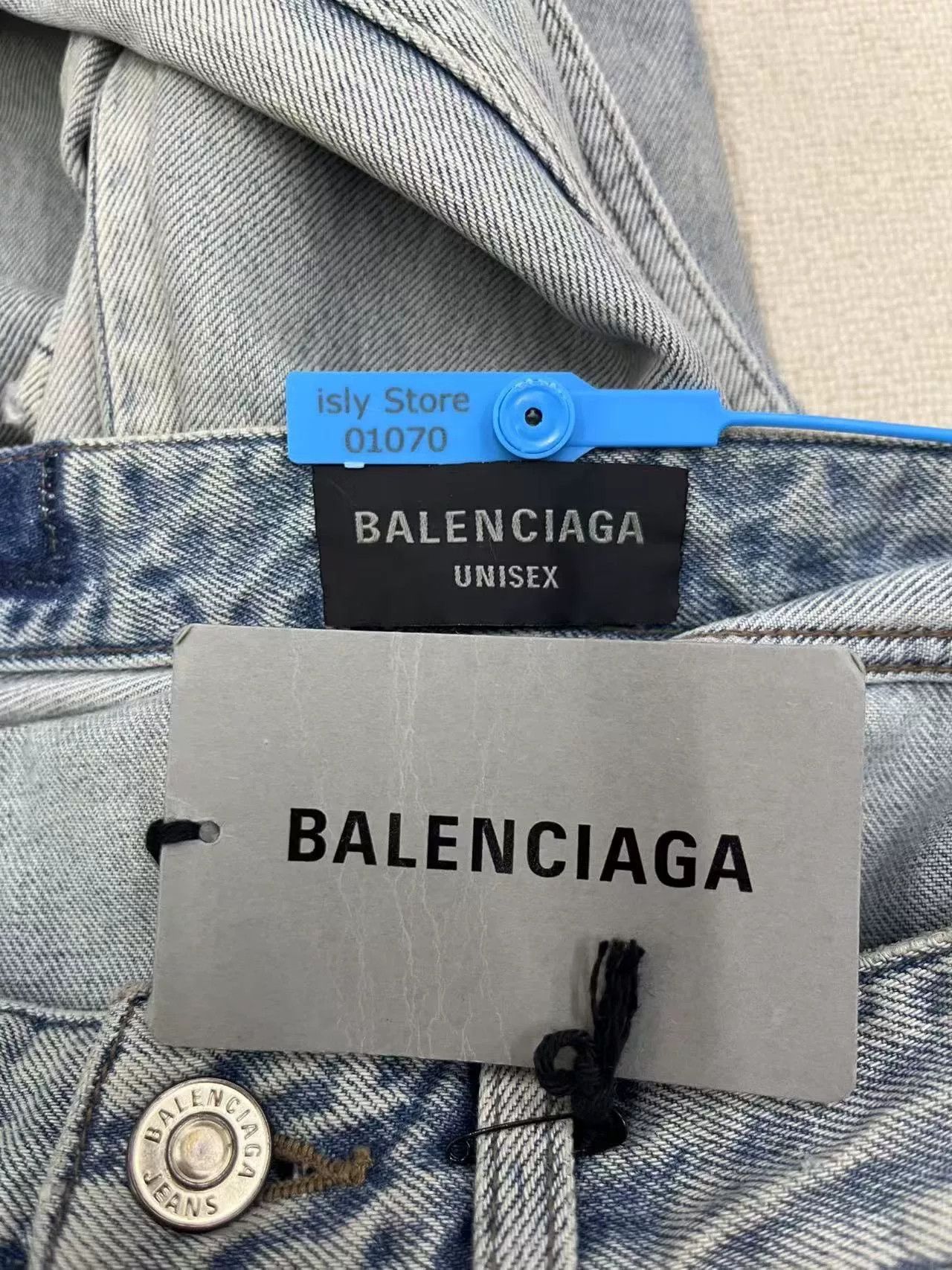 Balenciaga Balenciaga Men's Distressed Mid-Rise Straight Jeans Size US 28 / EU 44 - 3 Thumbnail