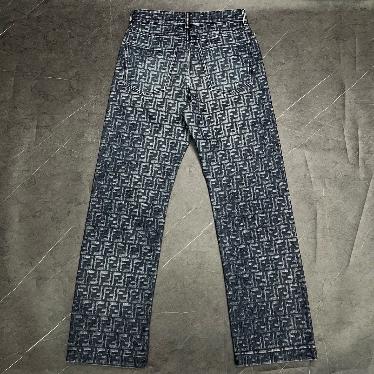 Fendi FENDI Baguette Logo Printed Jeans Size US 31 - 2 Thumbnail