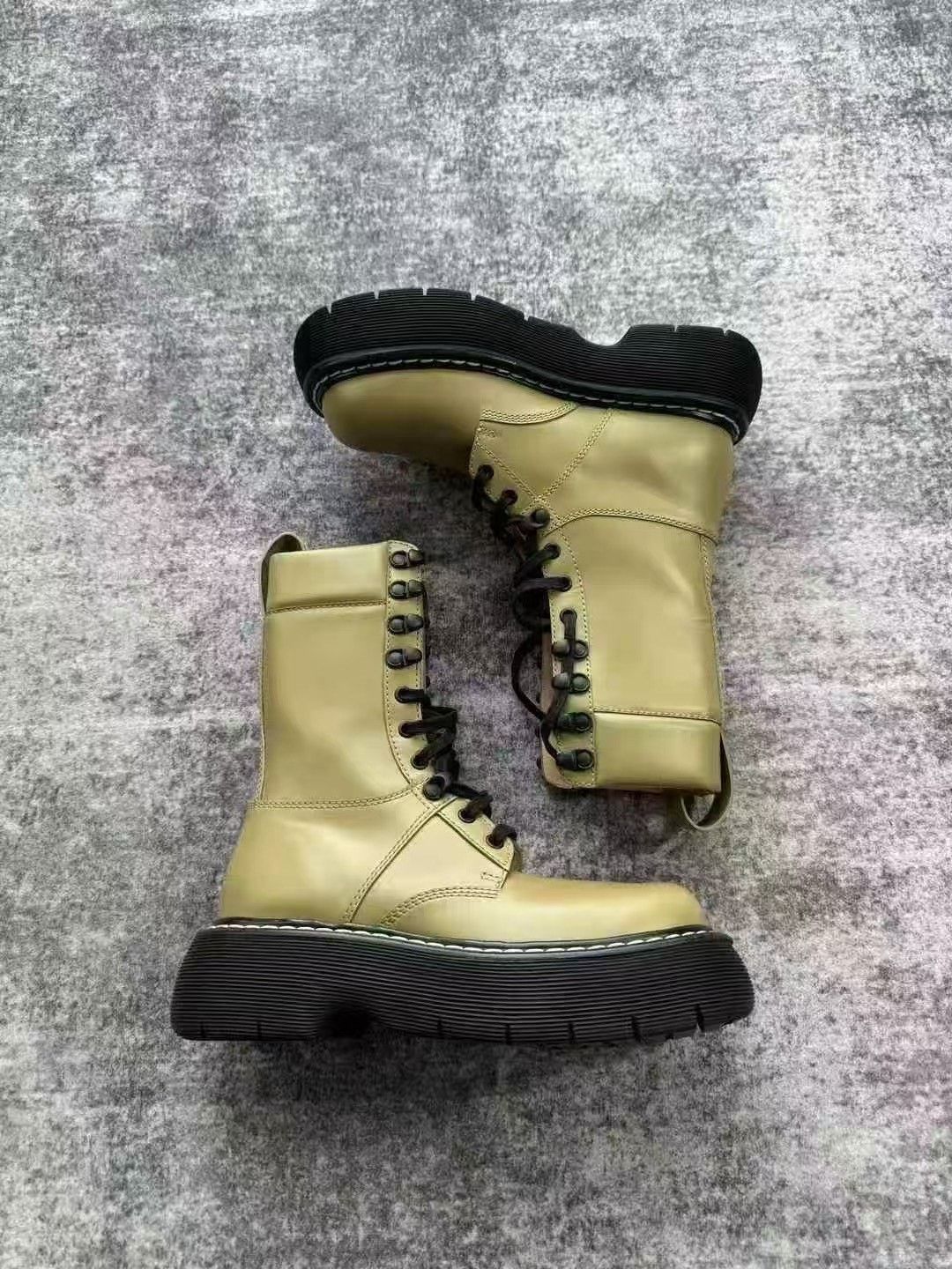 Bottega Veneta Bottega Veneta Brown Platform Martin Boots Size US 5 / IT 35 - 3 Thumbnail