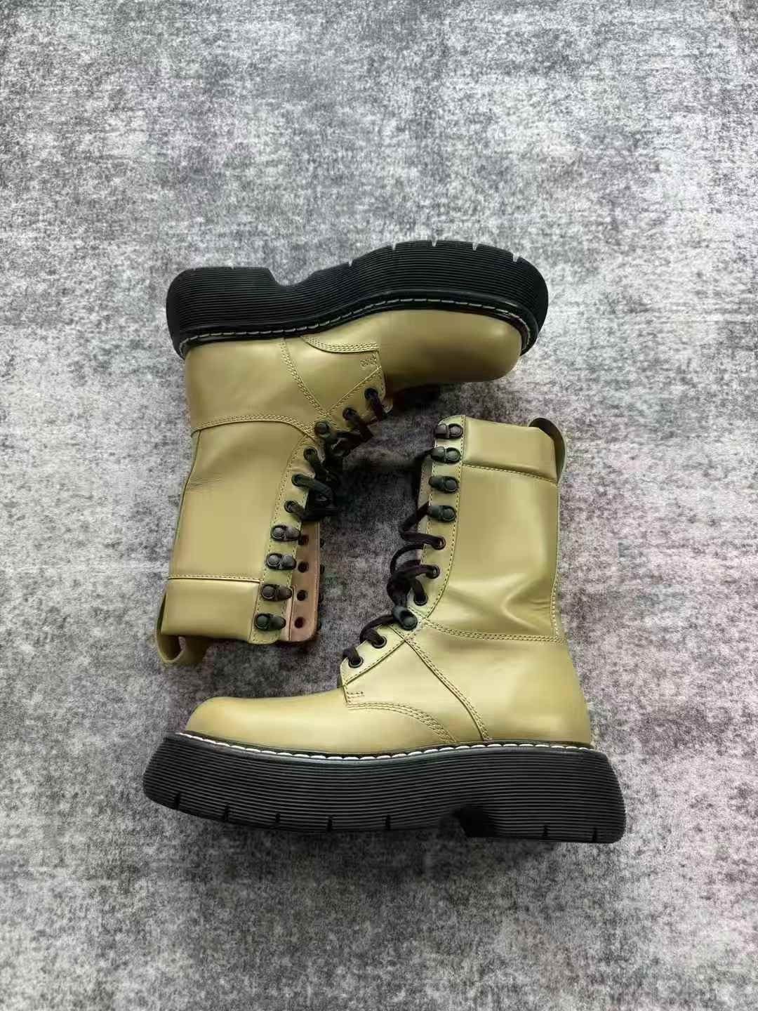 Bottega Veneta Bottega Veneta Brown Platform Martin Boots Size US 5 / IT 35 - 4 Thumbnail