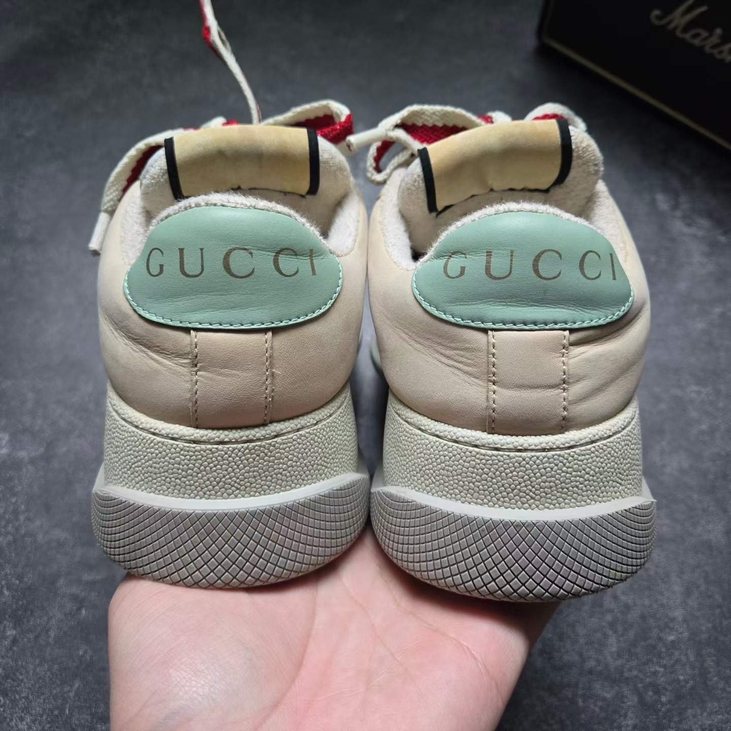 Gucci Gucci Pink Distressed Sneakers Size US 4.5 / IT 34.5 - 7 Thumbnail