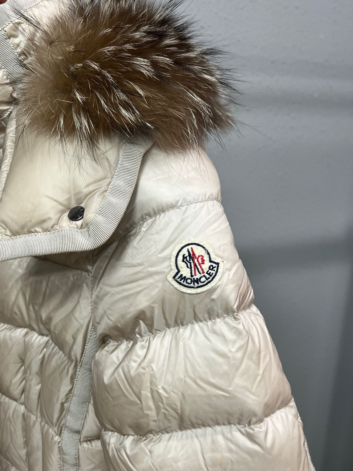 Moncler Moncler Fur Collar Waist-Cinched Down Jacket Size XS / US 0-2 / IT 36-38 - 3 Thumbnail