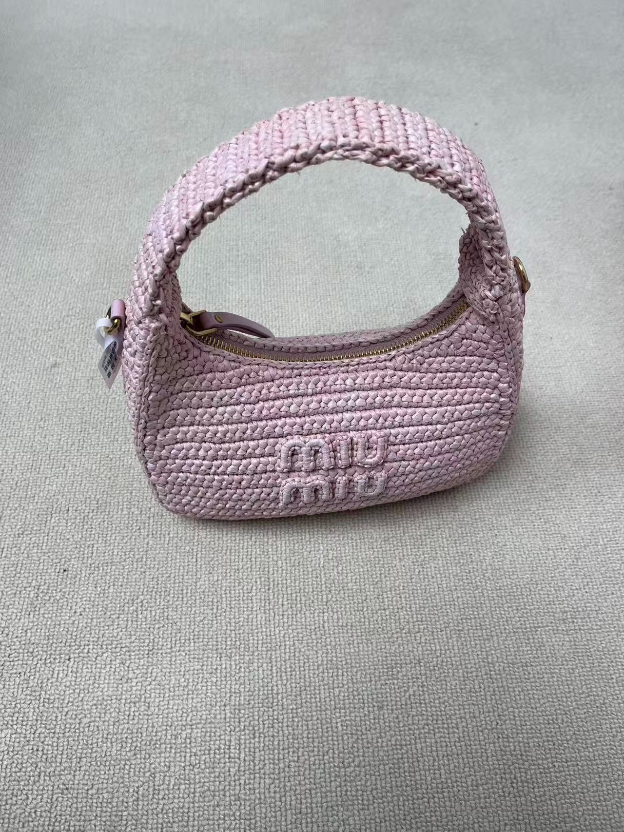 Miu Miu Miu Miu Crocheted Hobo Bag Women's Size ONE SIZE - 3 Thumbnail