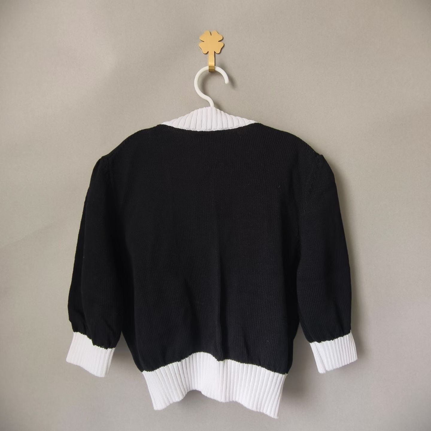 Prada Prada Women's Black Knit Cardigan Shield Logo Size XS / US 0-2 / IT 36-38 - 2 Thumbnail
