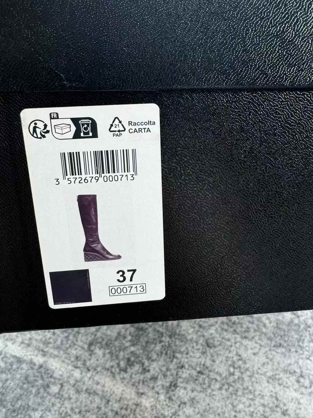 Chanel Chanel Patent Leather Wedge Knee-High Boots Size US 6 / IT 36 - 9 Thumbnail