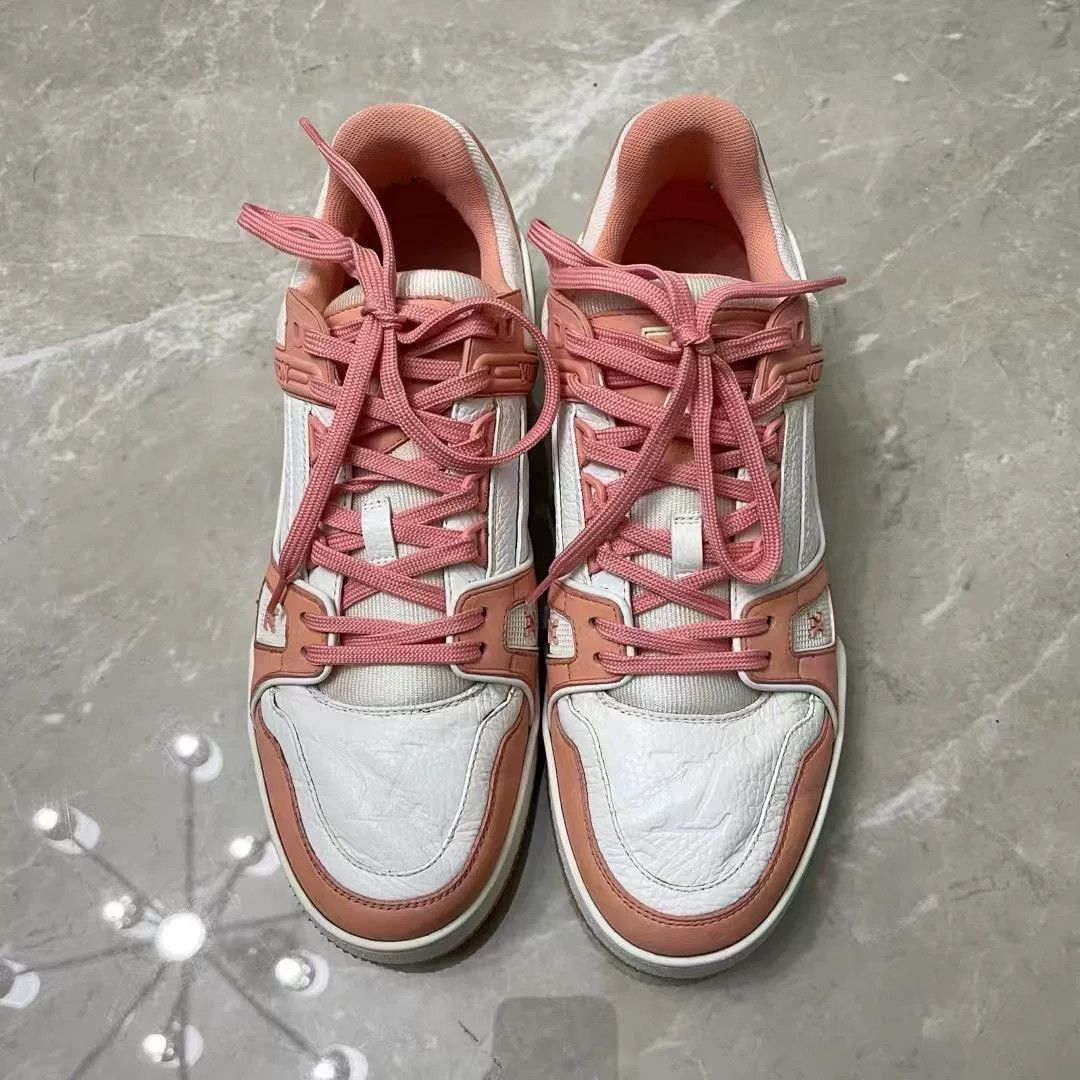 Louis Vuitton Louis Vuitton LV Peach Pink Trainer Size US 7.5 / IT 37.5 - 2 Thumbnail