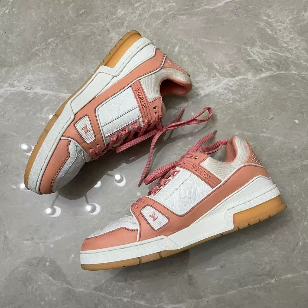 Louis Vuitton Louis Vuitton LV Peach Pink Trainer Size US 7.5 / IT 37.5 - 5 Thumbnail