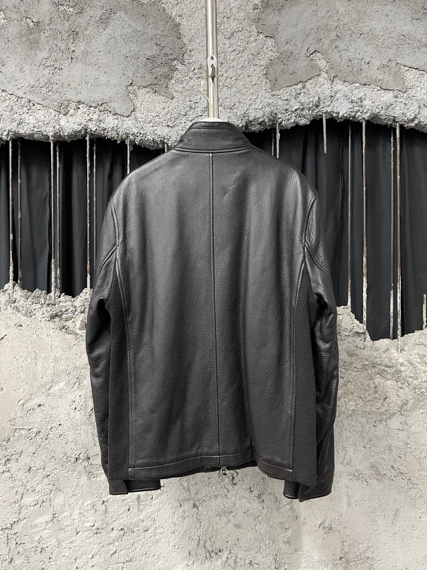 Ermenegildo Zegna Ermenegildo Zegna Leather Jacket Size US M / EU 48-50 / 2 - 2 Thumbnail