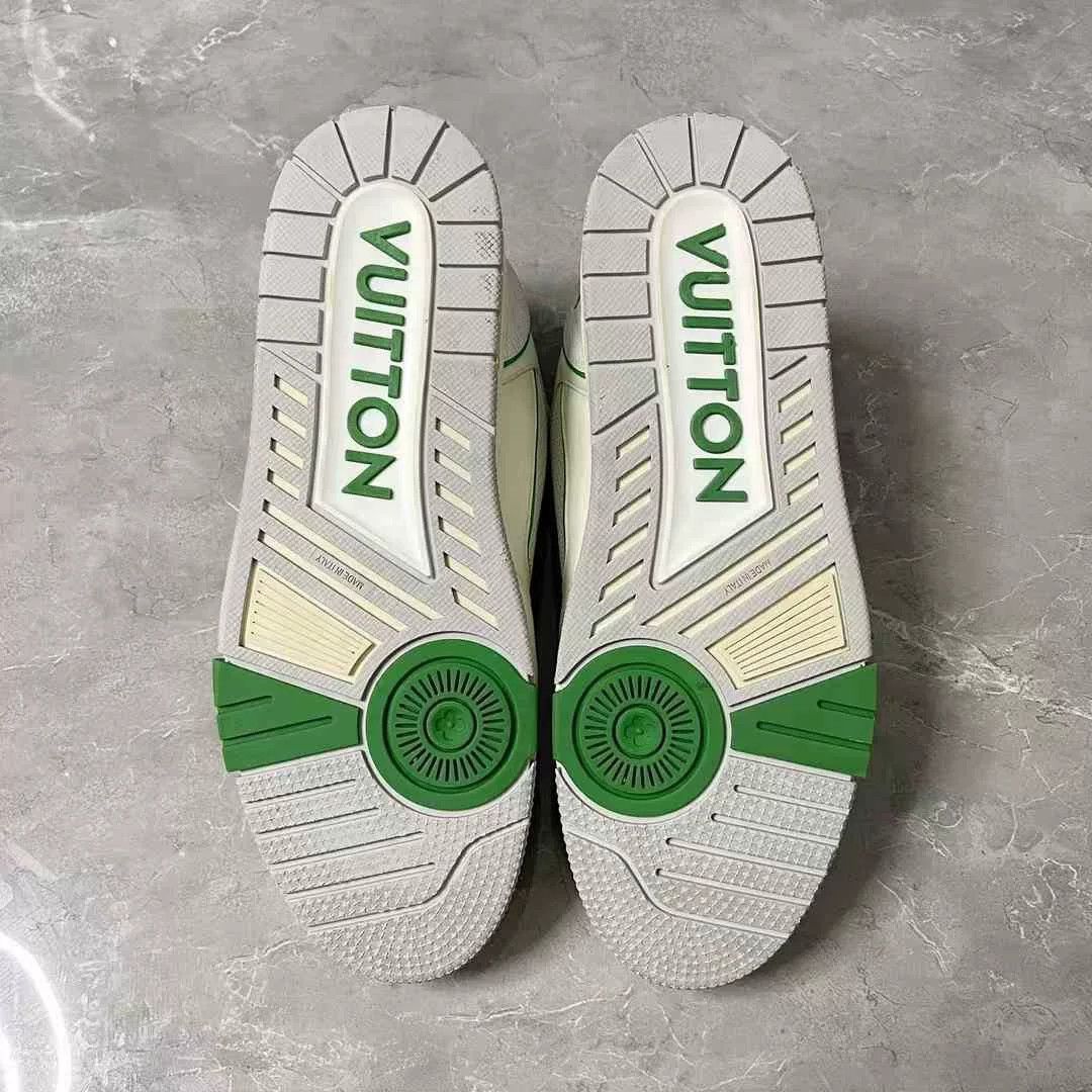 Louis Vuitton Louis Vuitton LV White Green Velcro Trainer Size US 10 / EU 43 - 5 Thumbnail