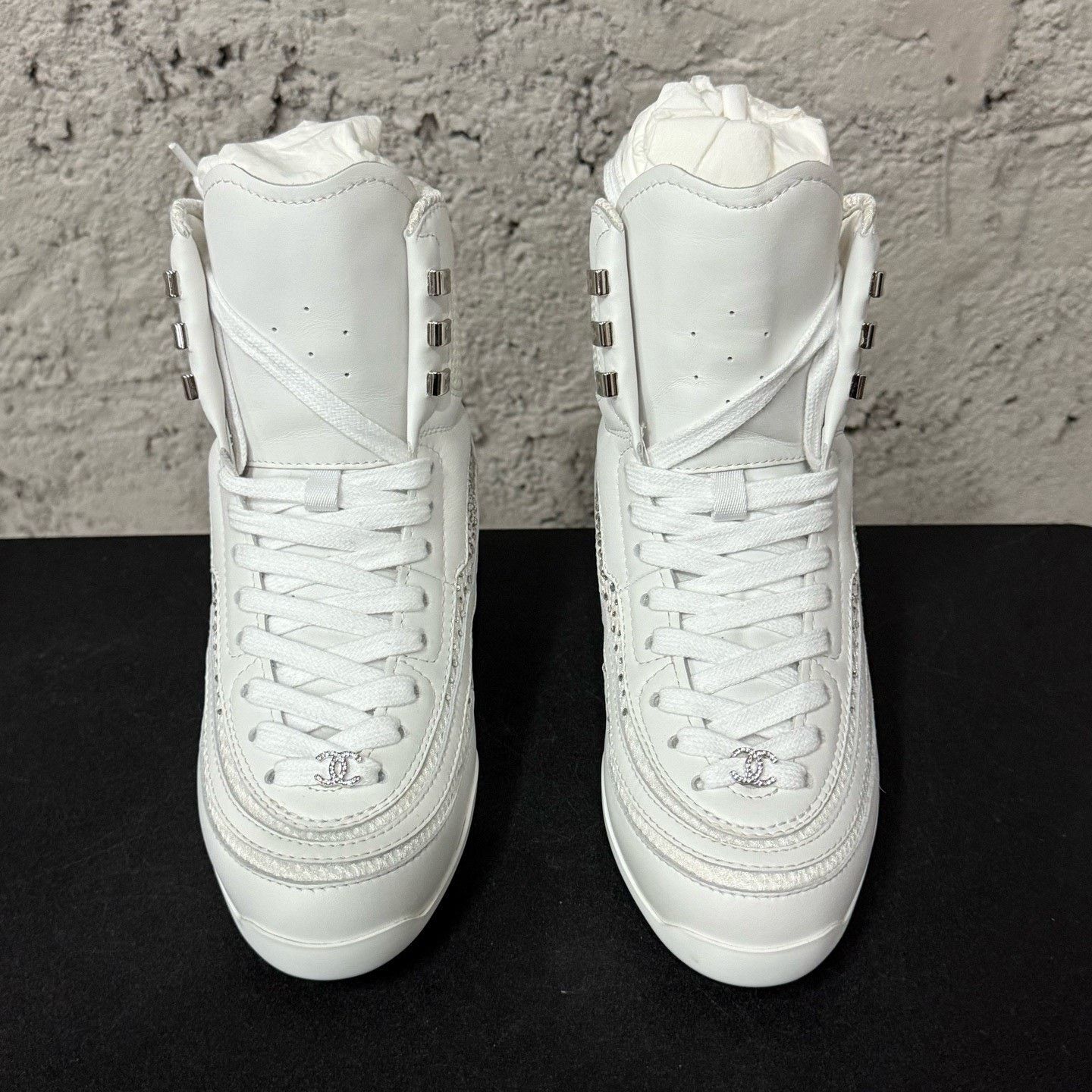Chanel Chanel Coco Neige Diamond Shoes Size US 4.5 / IT 34.5 - 6 Thumbnail