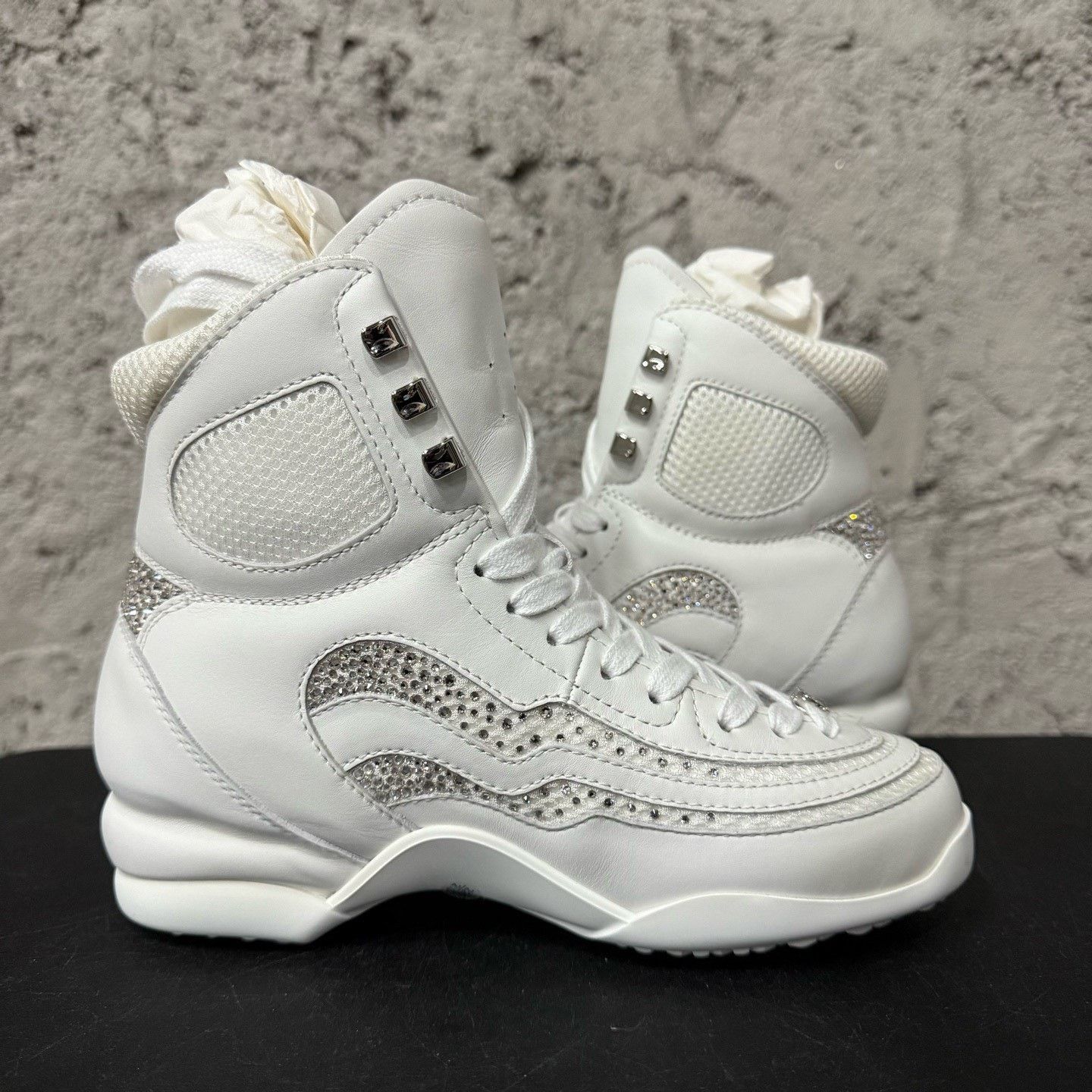 Chanel Chanel Coco Neige Diamond Shoes Size US 4.5 / IT 34.5 - 4 Thumbnail